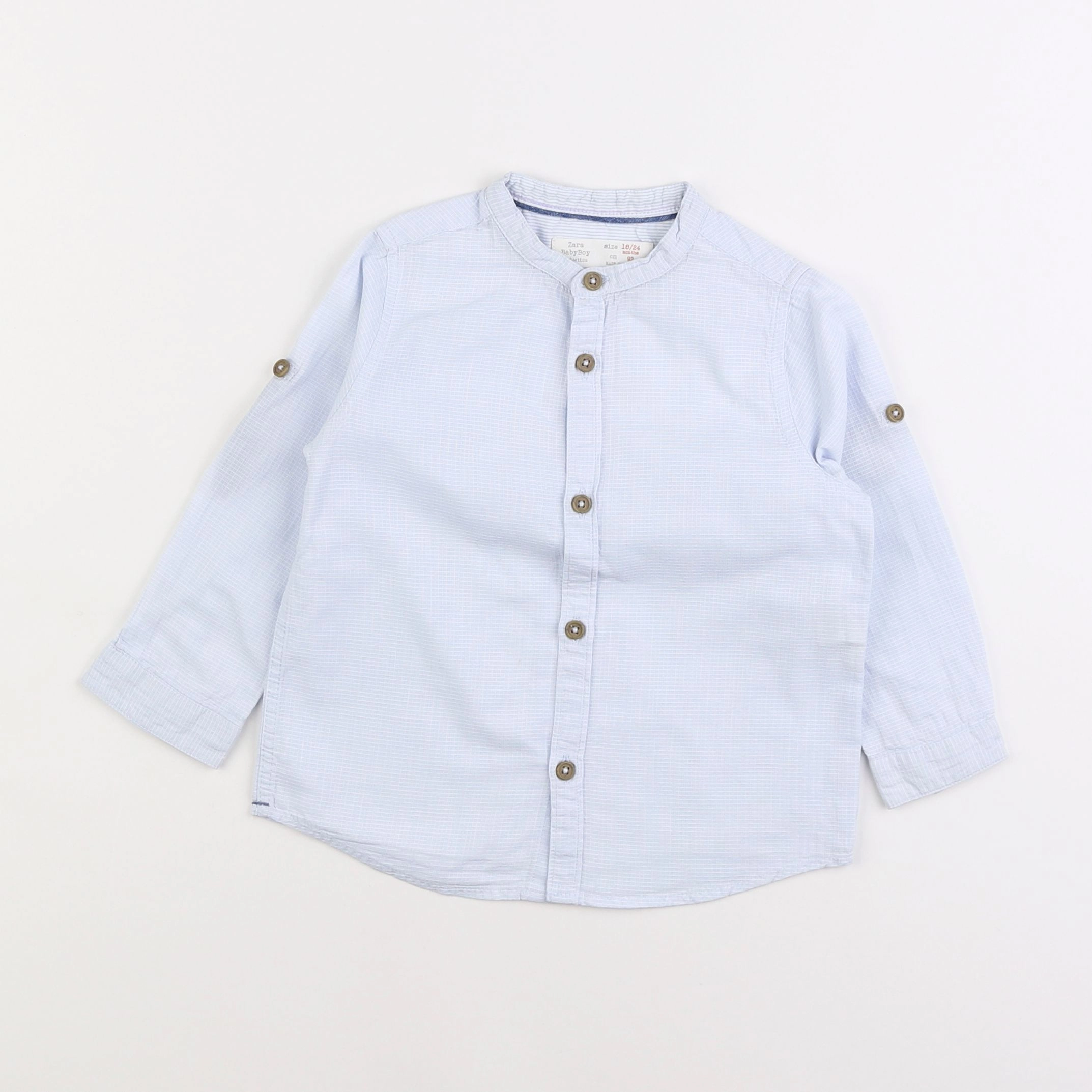 Zara - chemise bleu - 12/18 mois