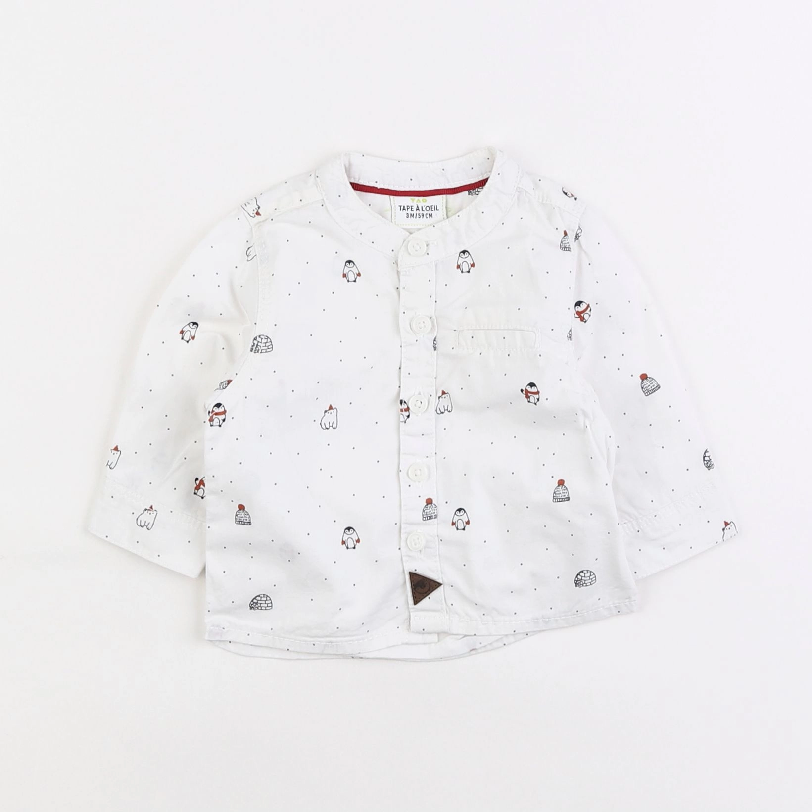 Tape à l'oeil - chemise blanc - 3 mois