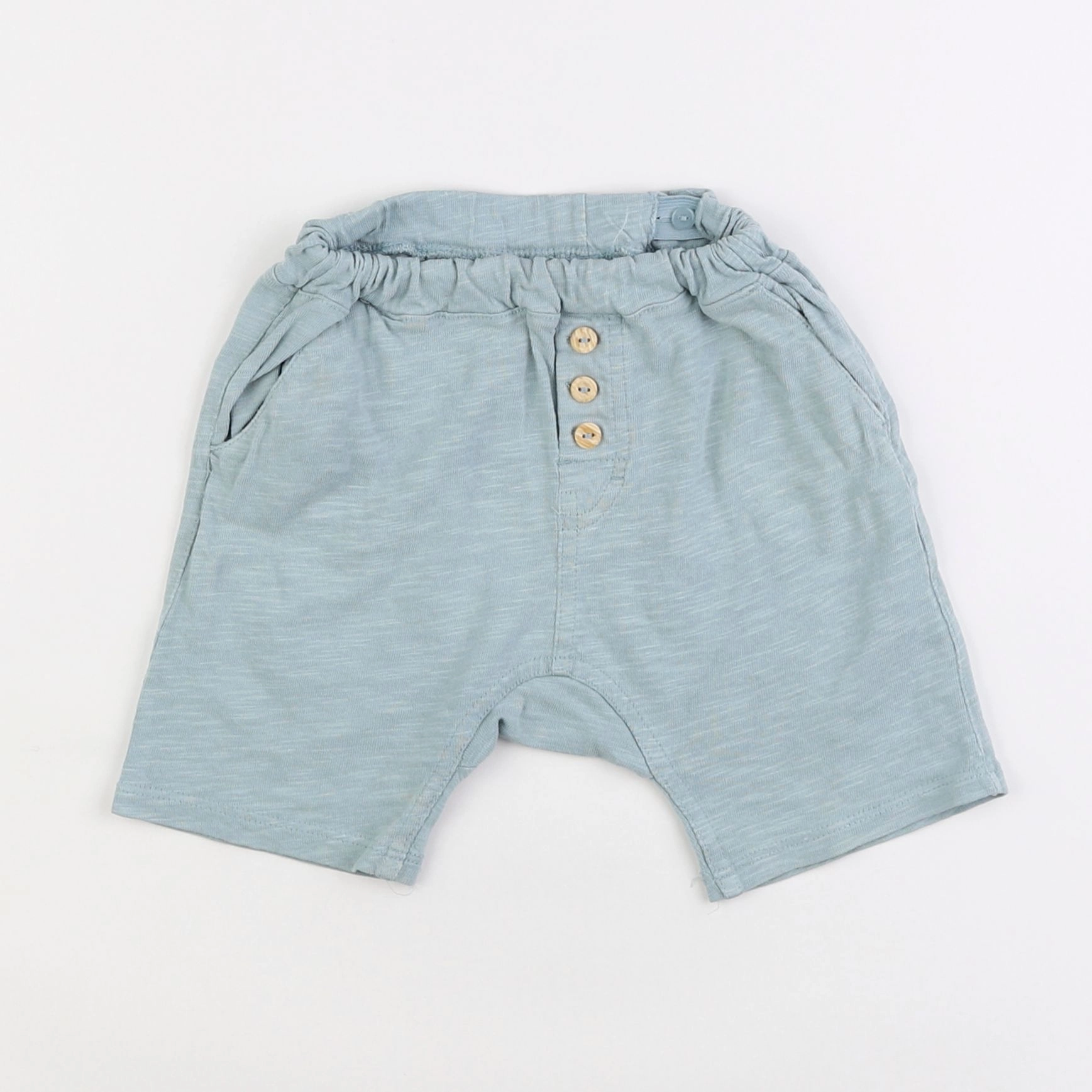 H&M - short vert - 12/18 mois