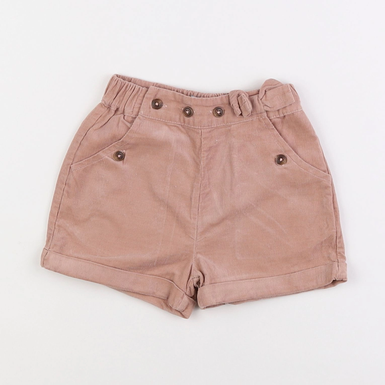 Vertbaudet - short beige - 18 mois