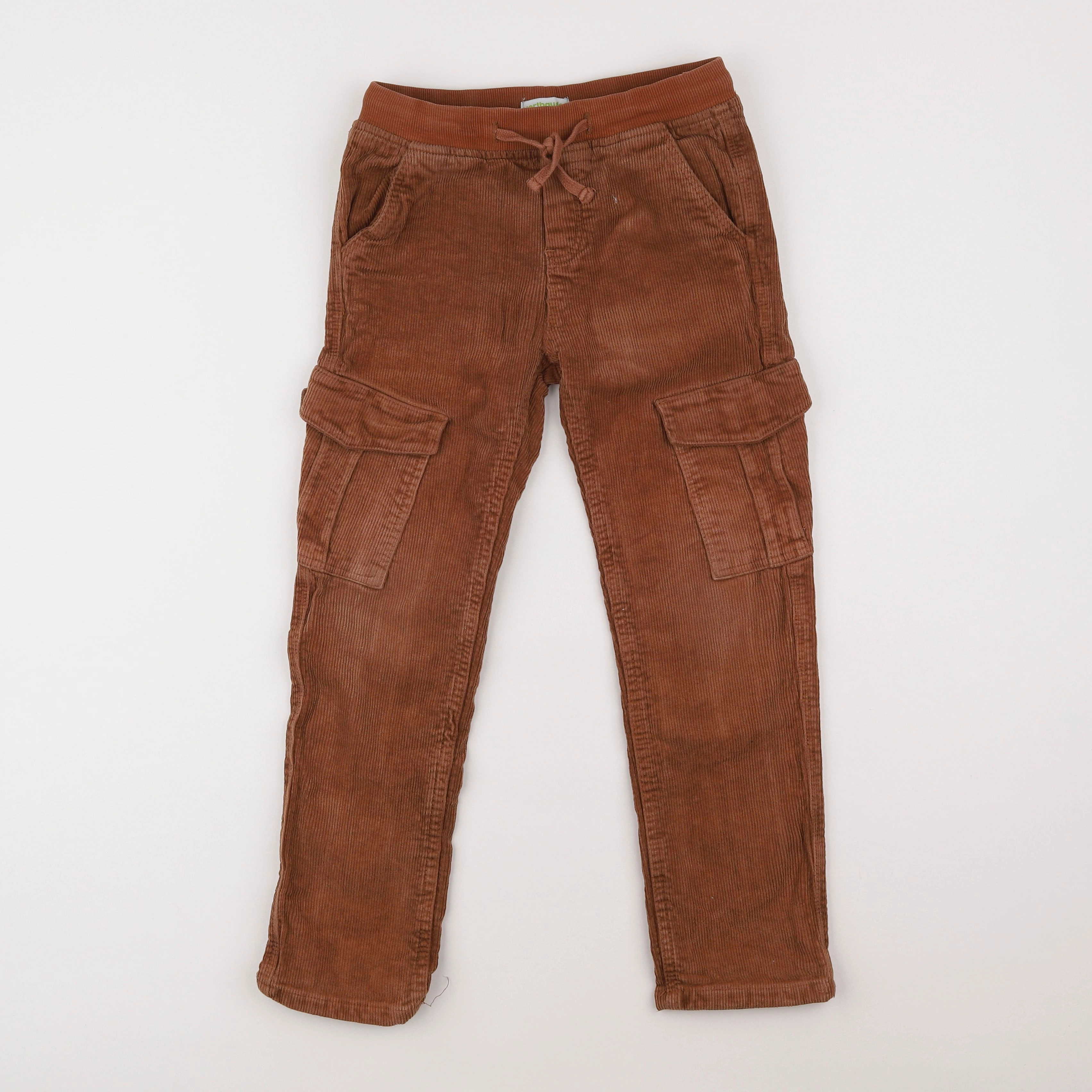 Vertbaudet - pantalon doublé marron - 8 ans
