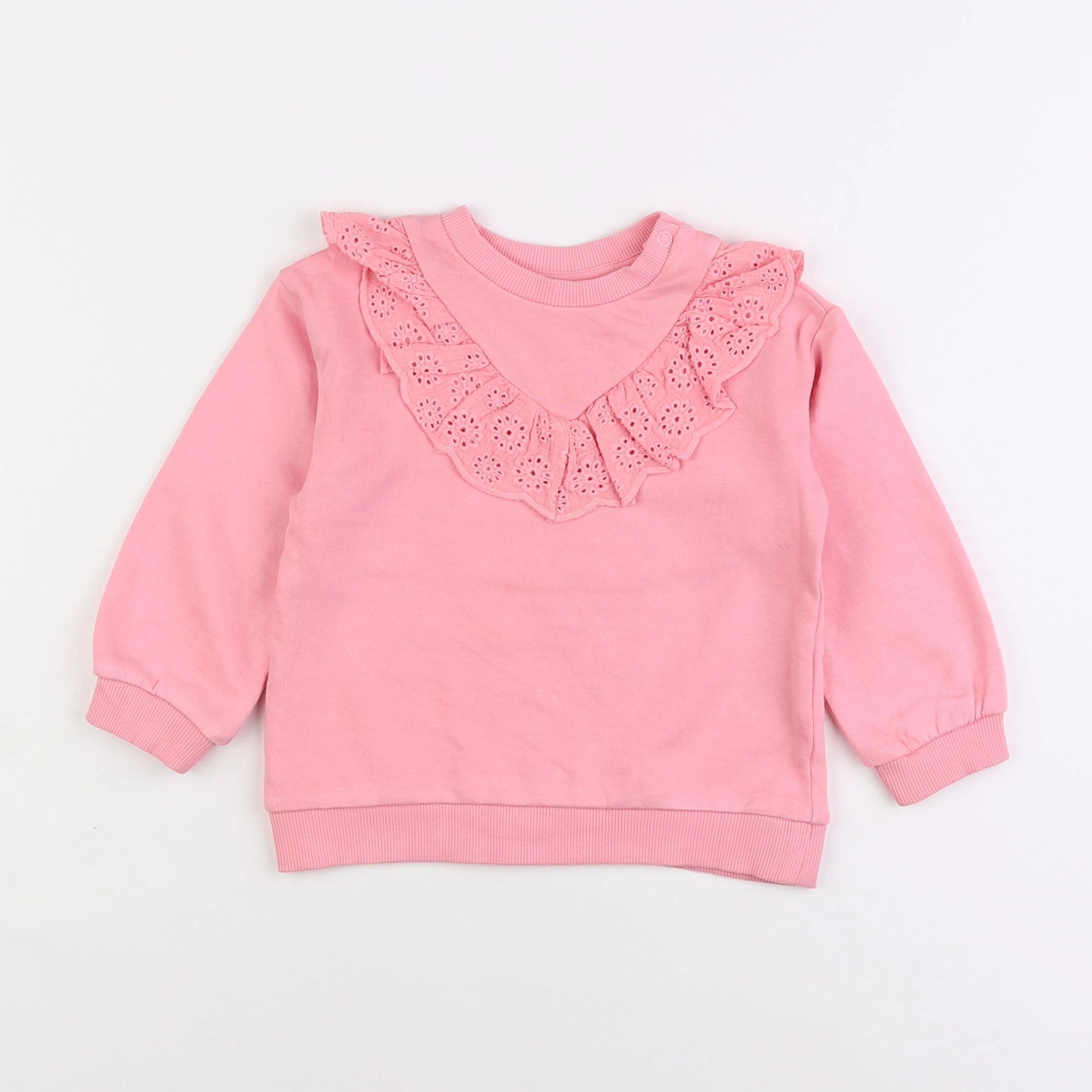 H&M - sweat rose - 2 ans