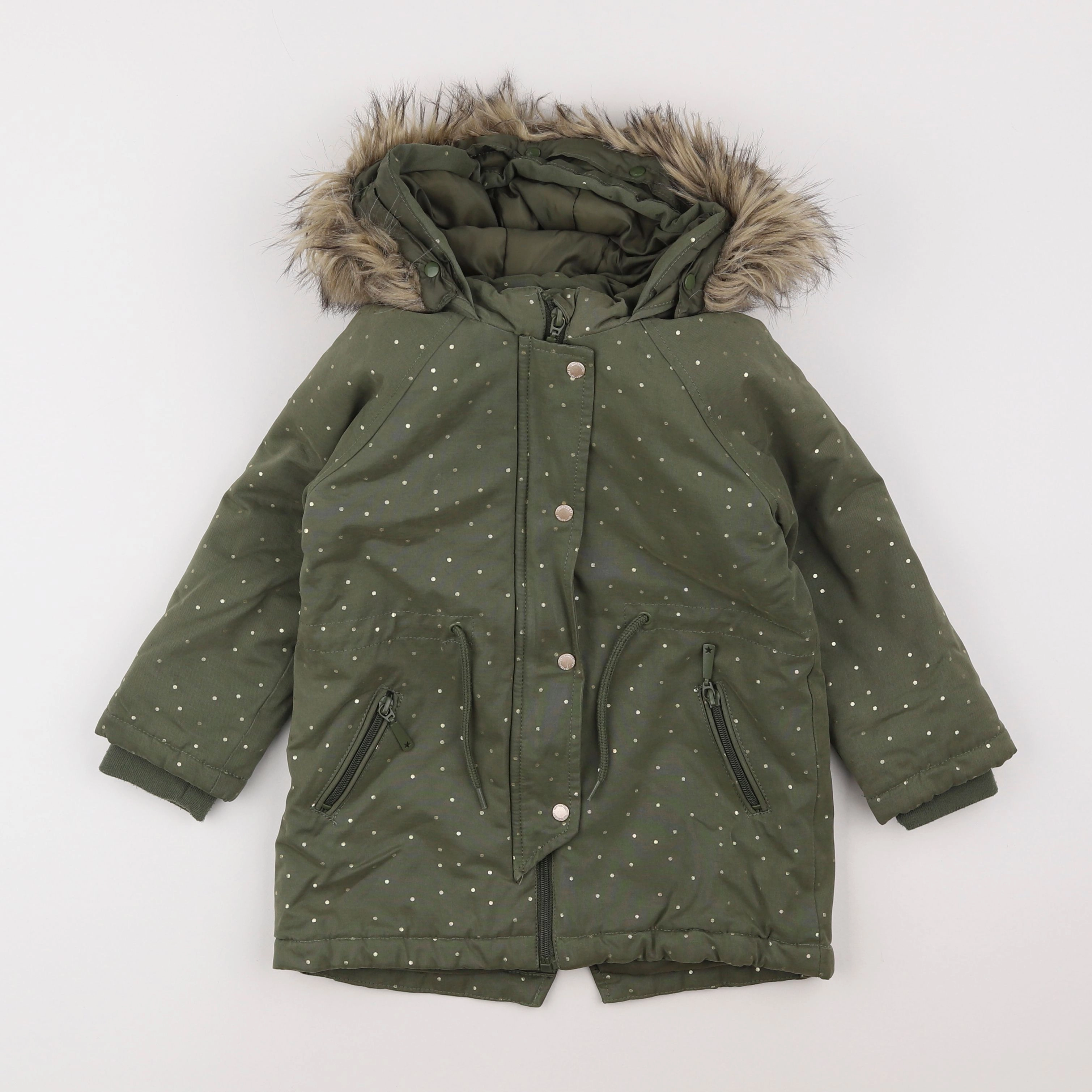 Vertbaudet - manteau vert - 5 ans