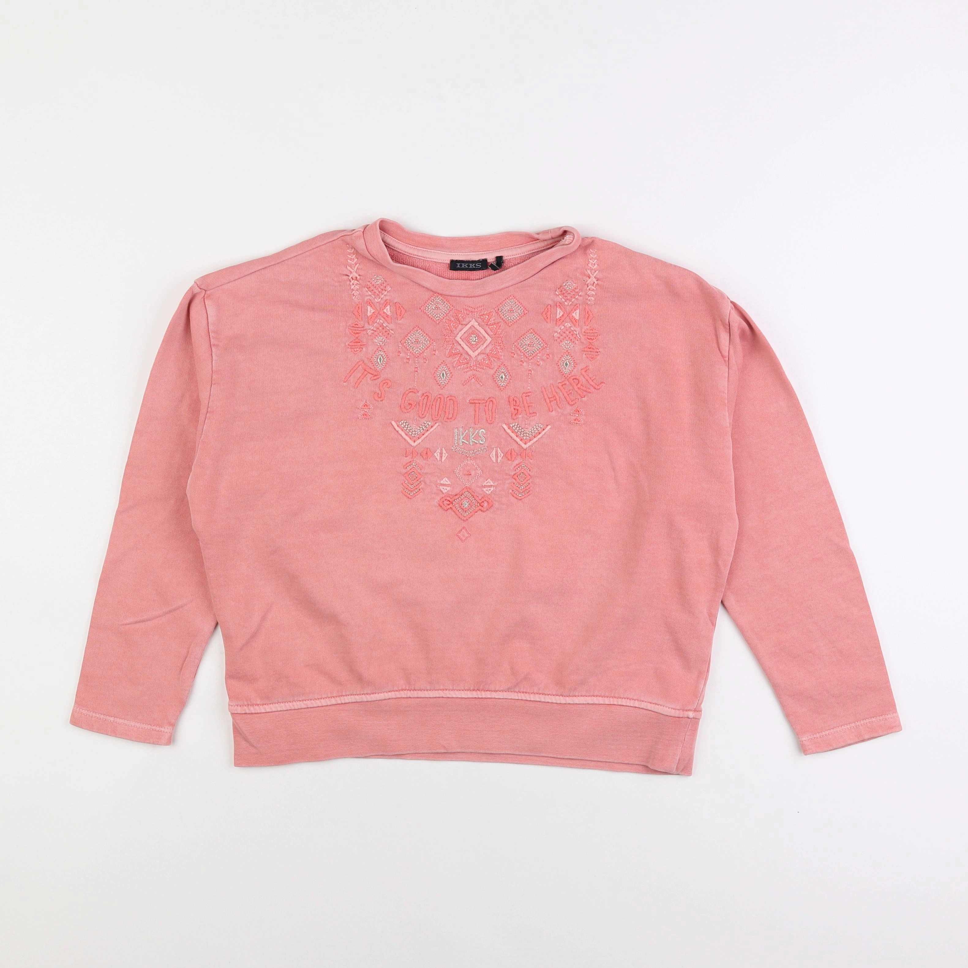 IKKS - sweat rose - 10 ans
