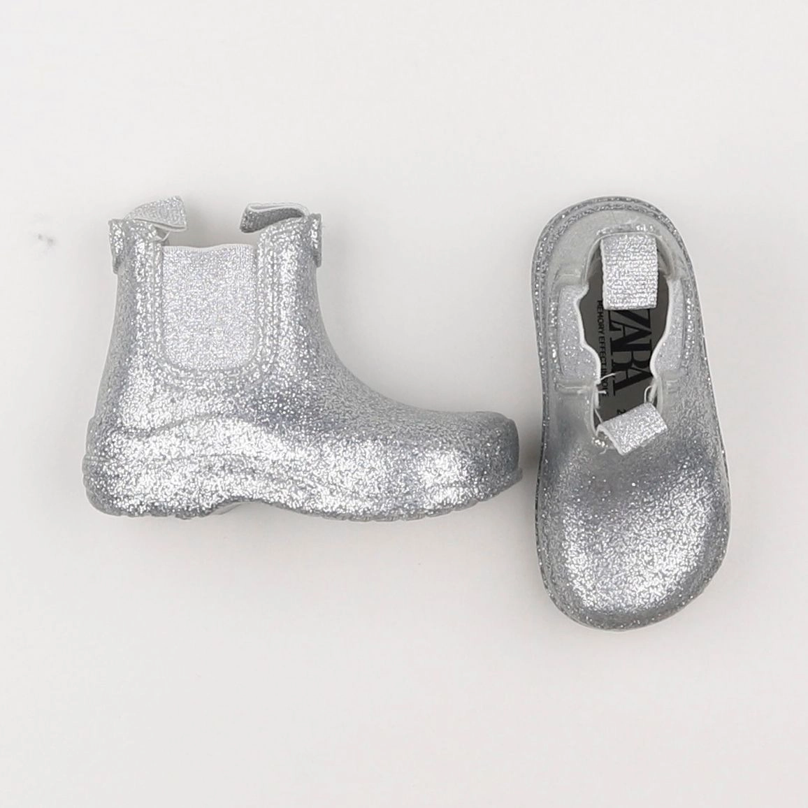 Zara - bottes gris, argent - pointure 22