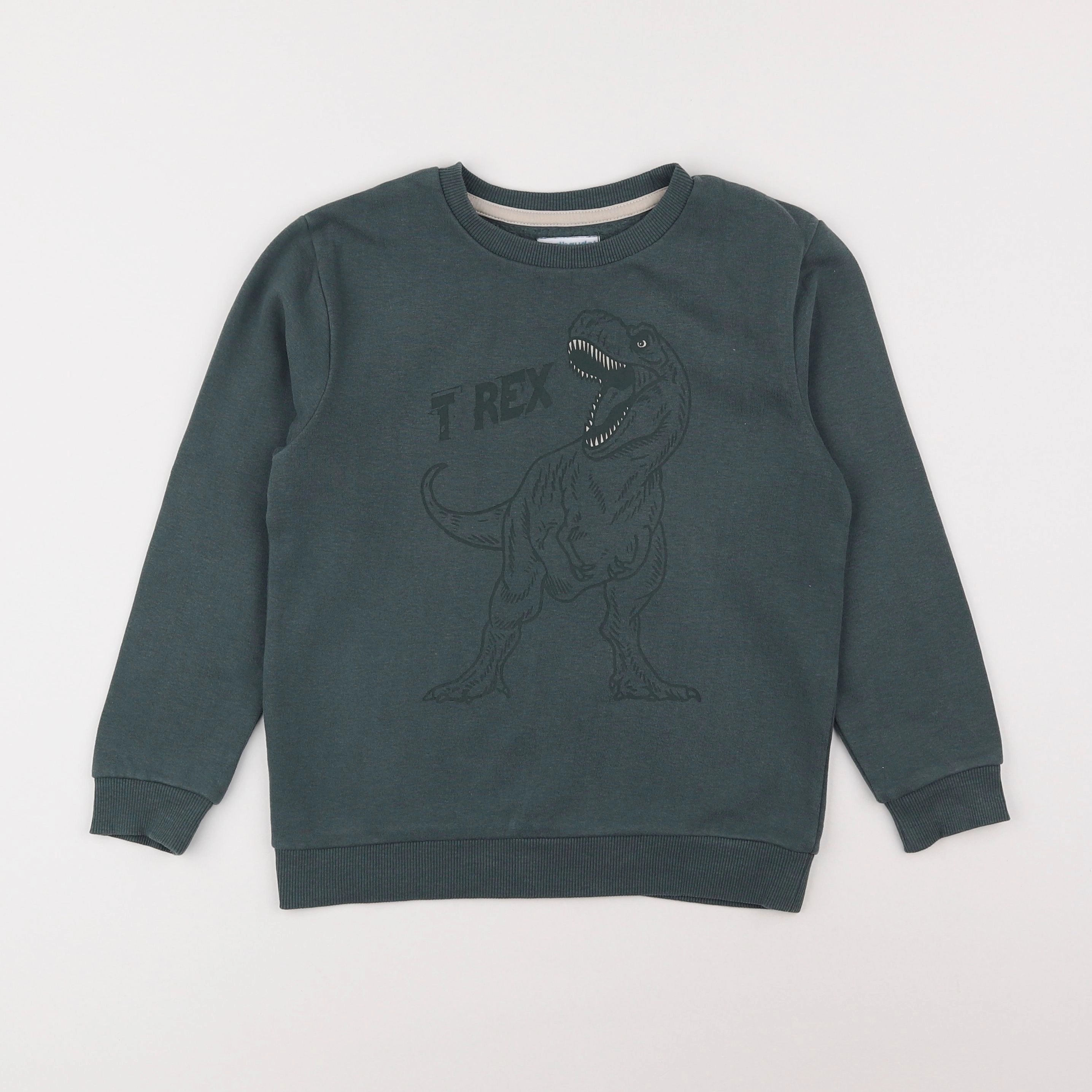 Vertbaudet - sweat vert - 8 ans