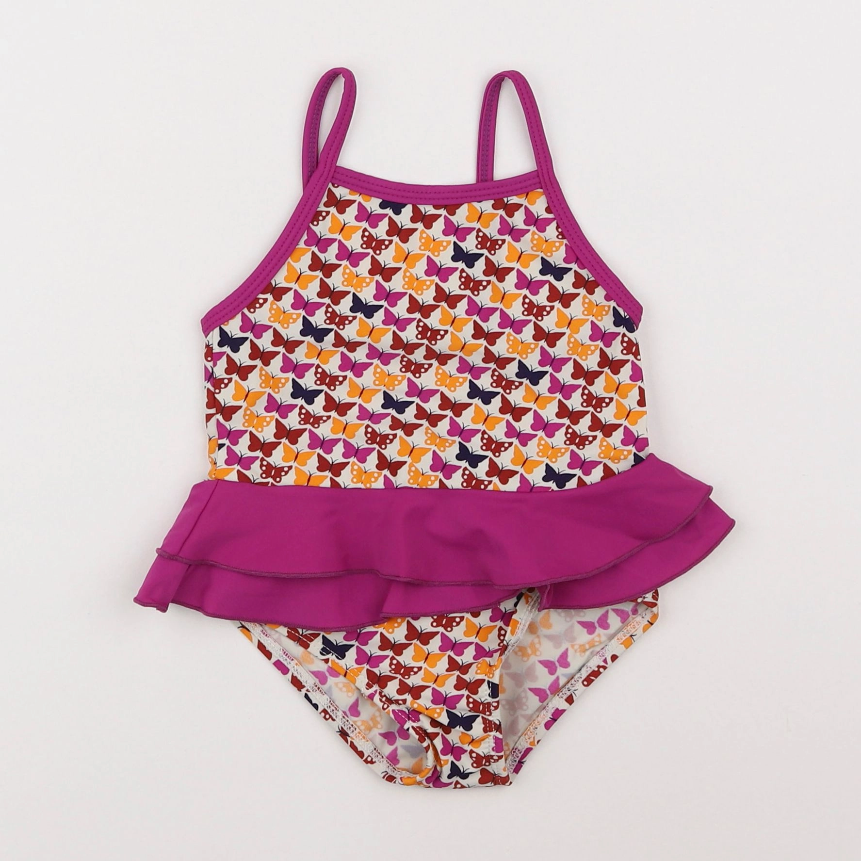 Vertbaudet - maillot de bain rose - 12 mois