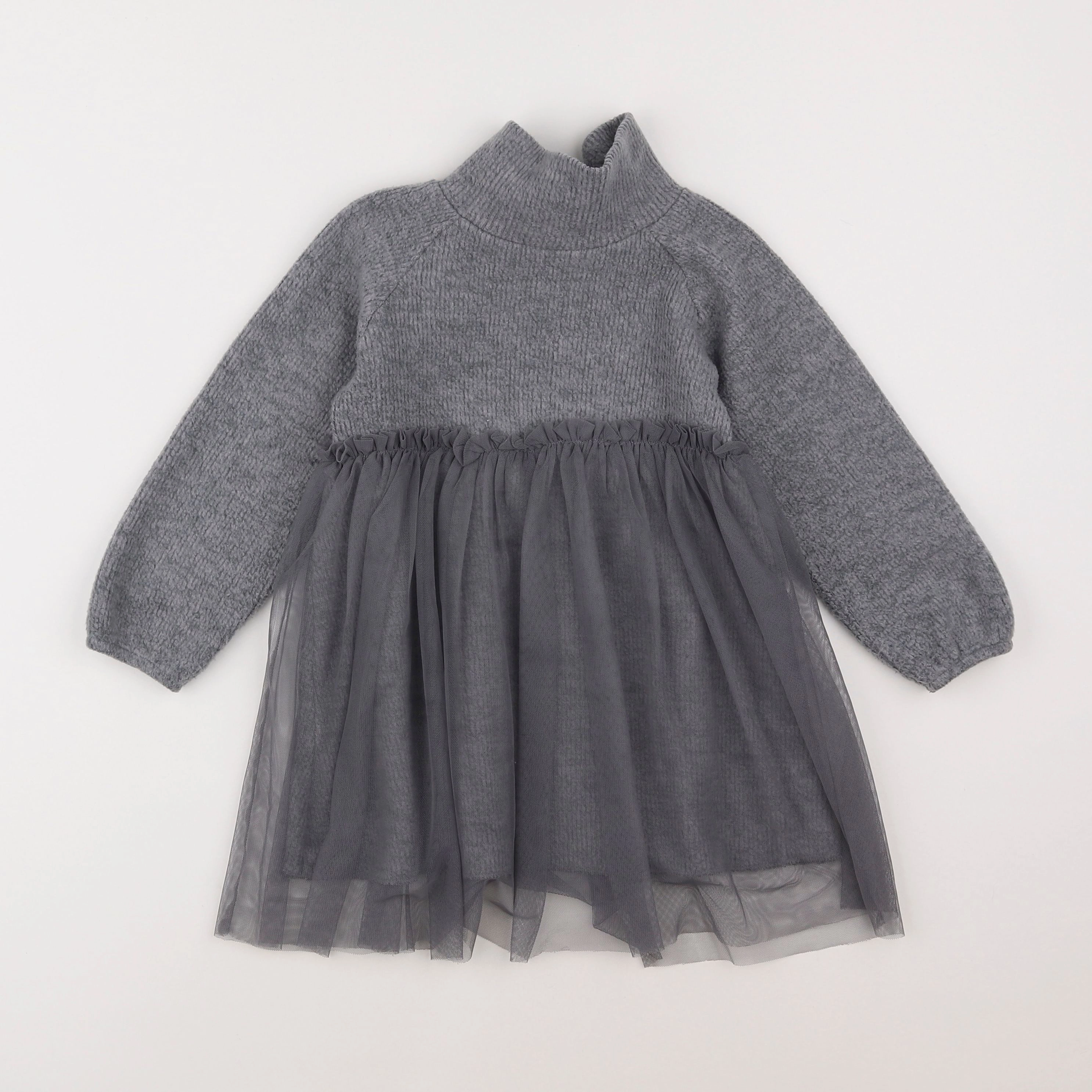 Zara - robe gris - 3/4 ans