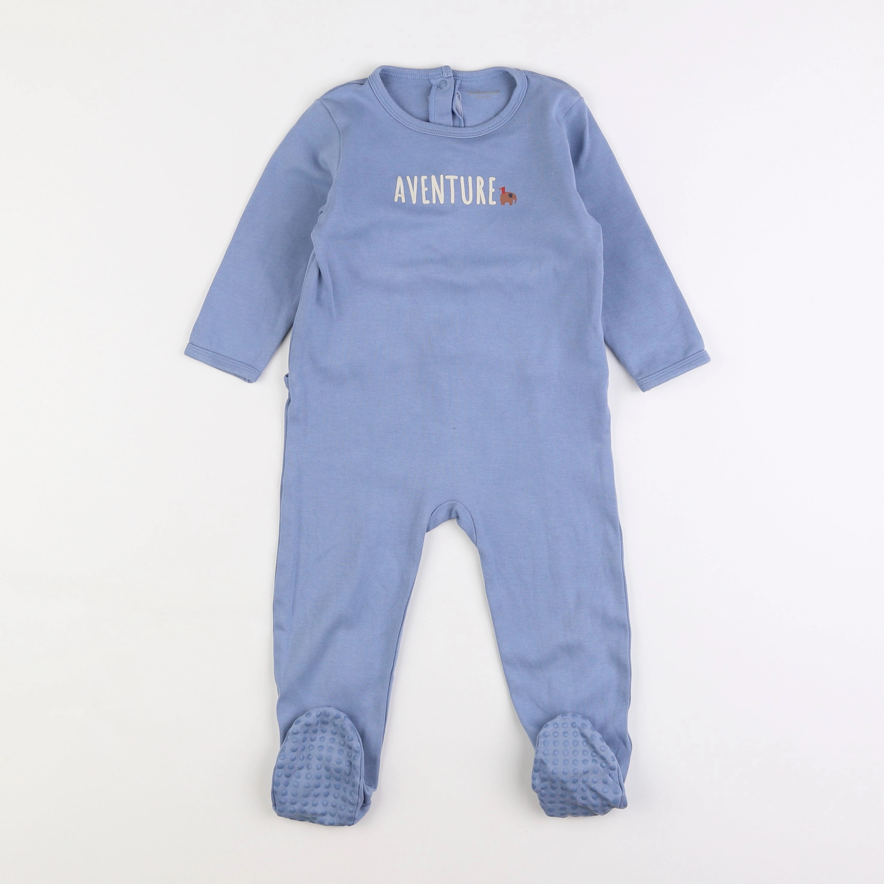 Vertbaudet - pyjama coton bleu - 3 ans