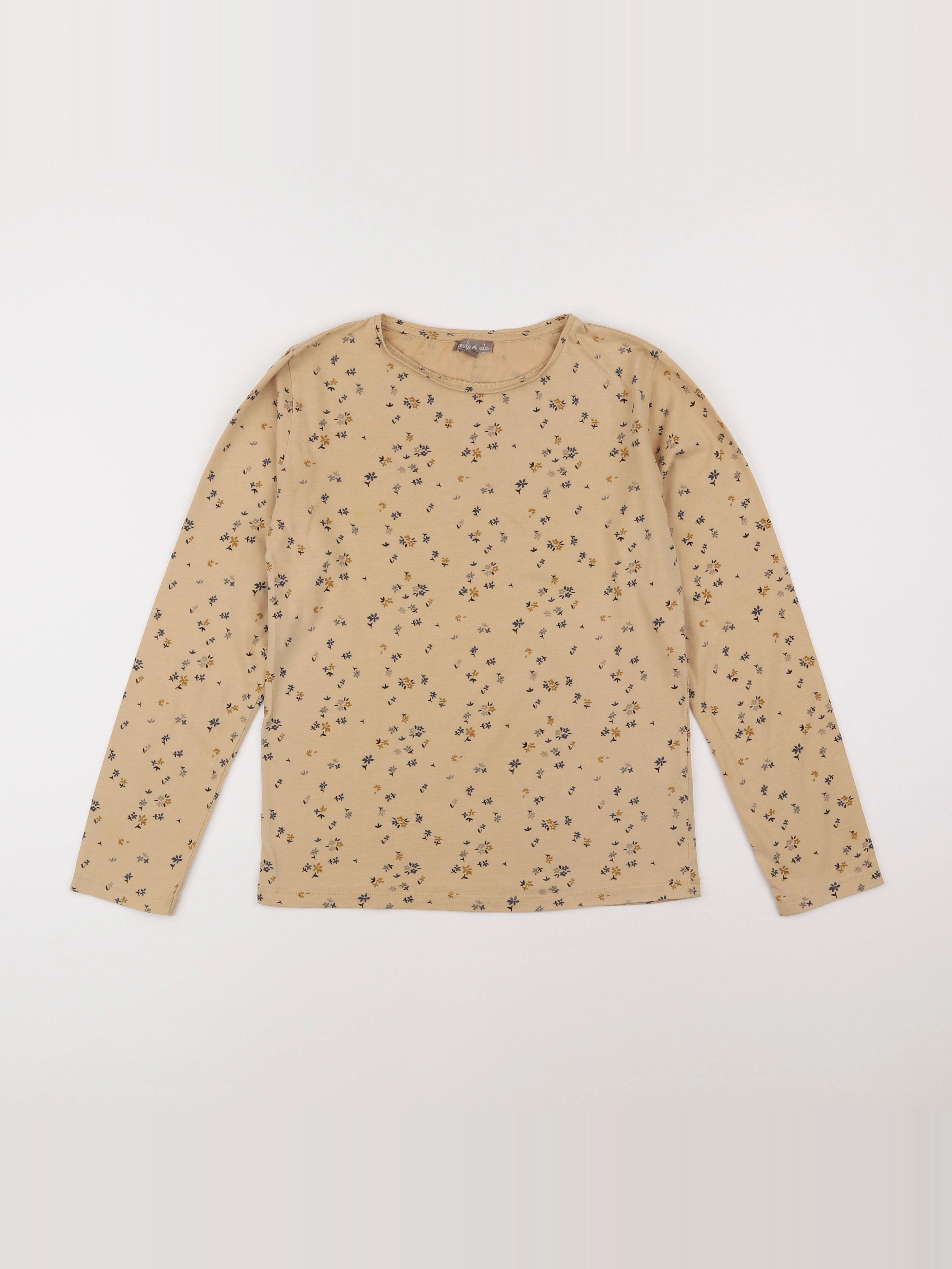 Emile et Ida - tee-shirt marron - 12 ans