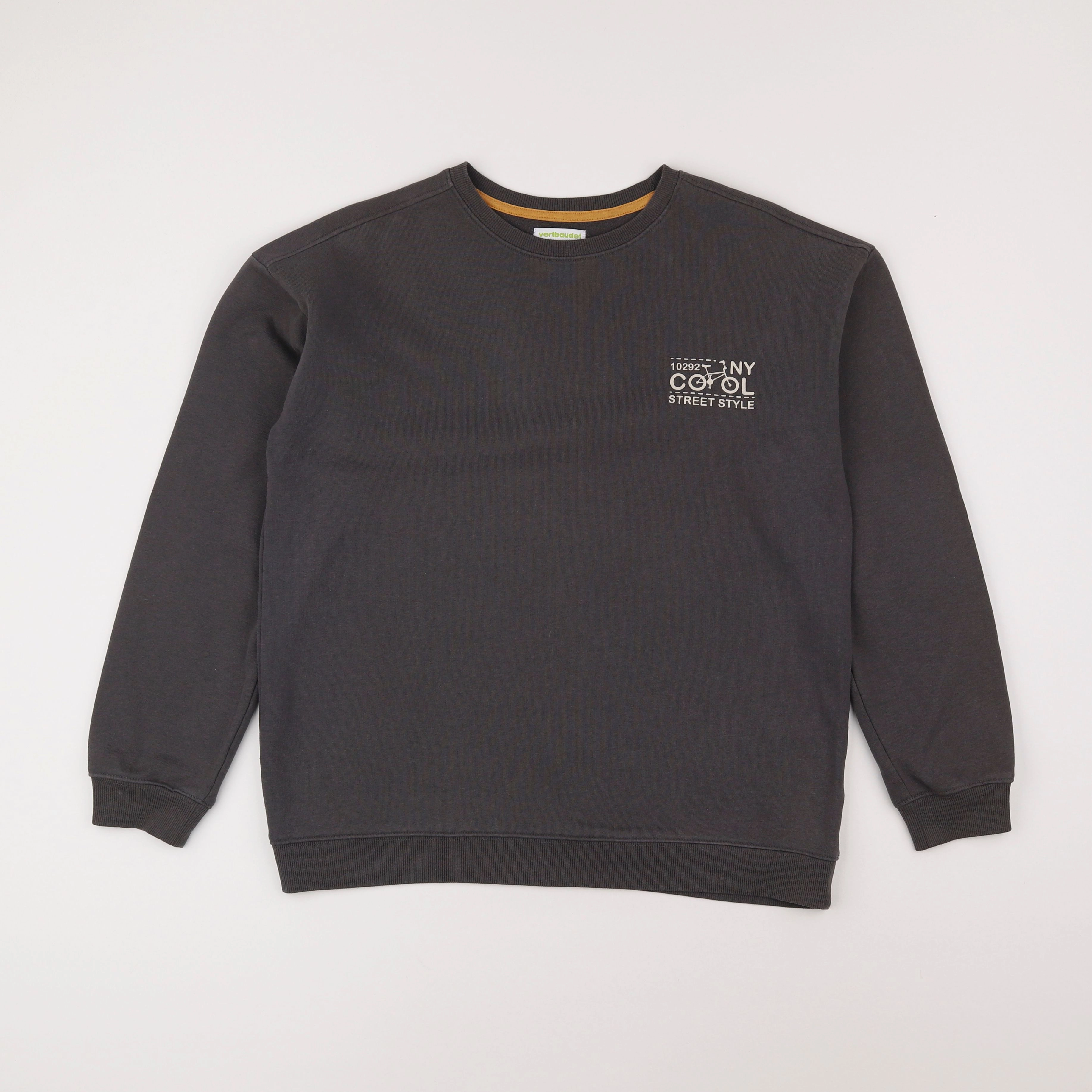 Vertbaudet - sweat gris - 12 ans