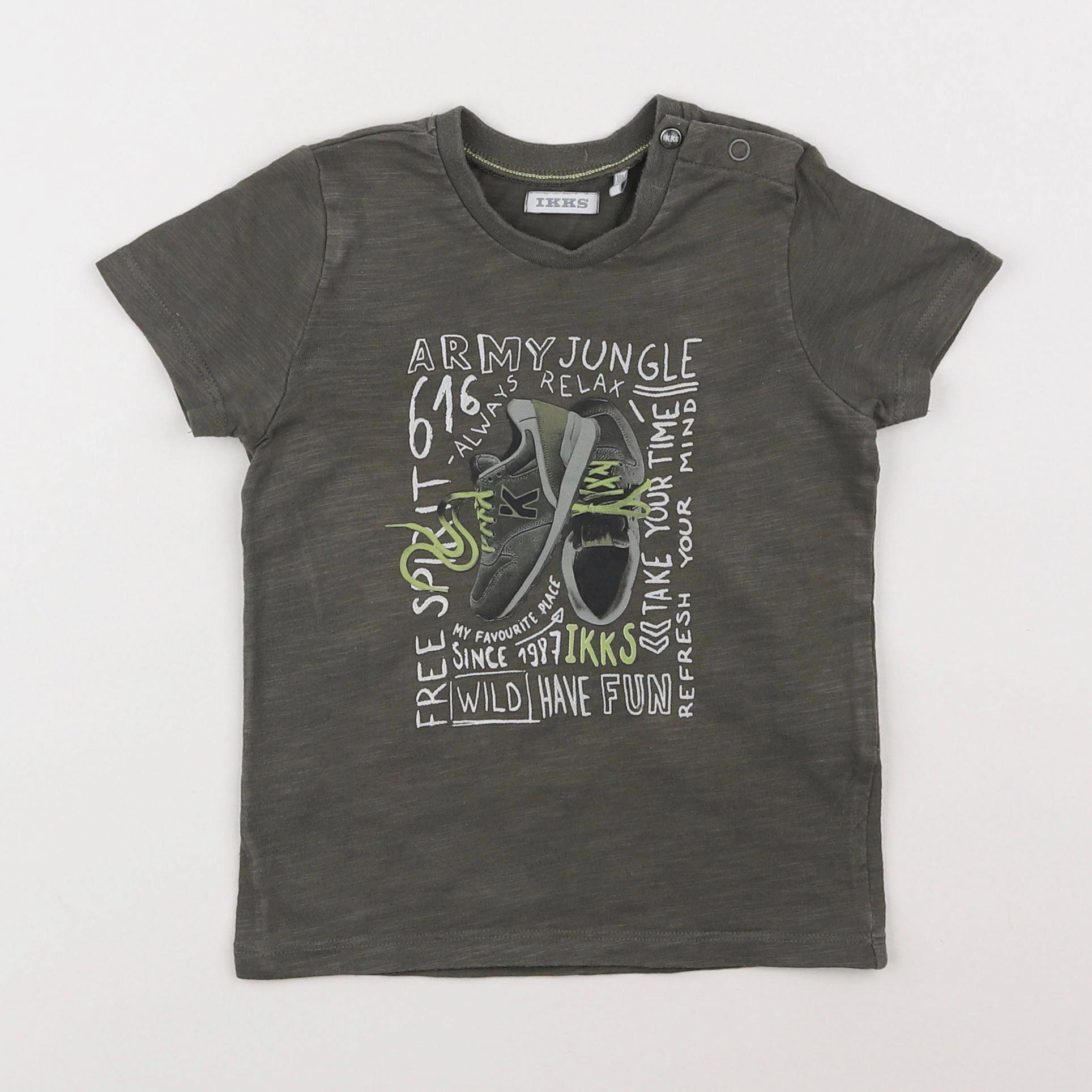 IKKS - tee-shirt gris - 18 mois