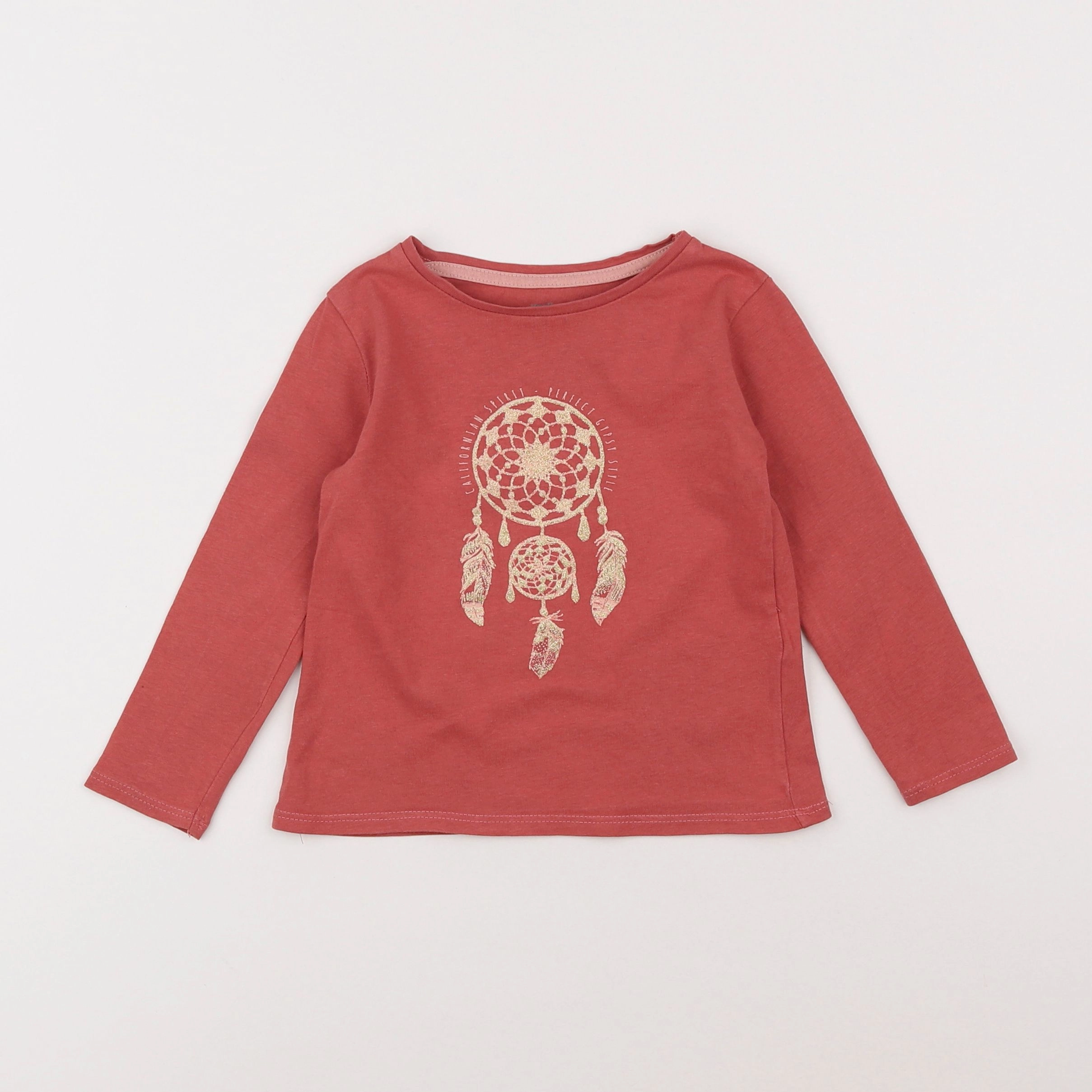 Vertbaudet - tee-shirt rose - 2 ans