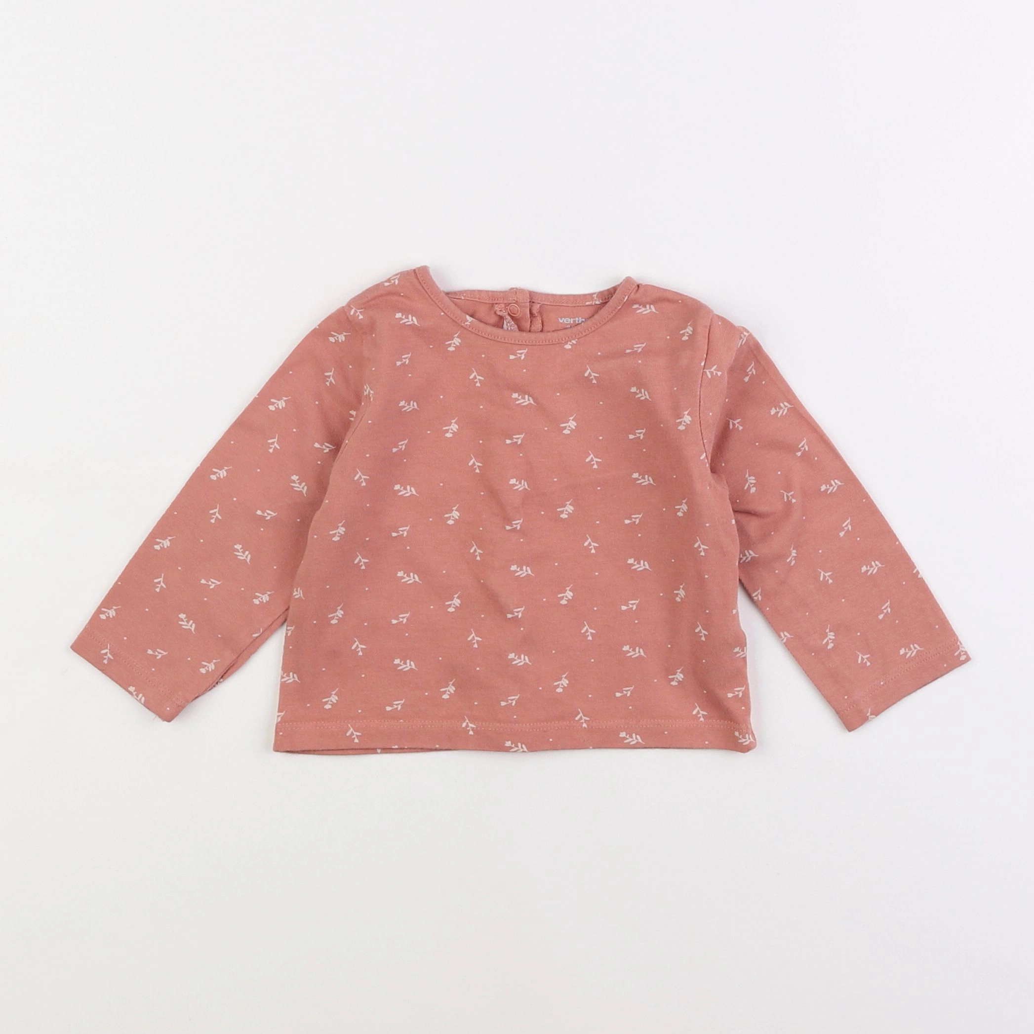 Vertbaudet - tee-shirt rose - 9 mois