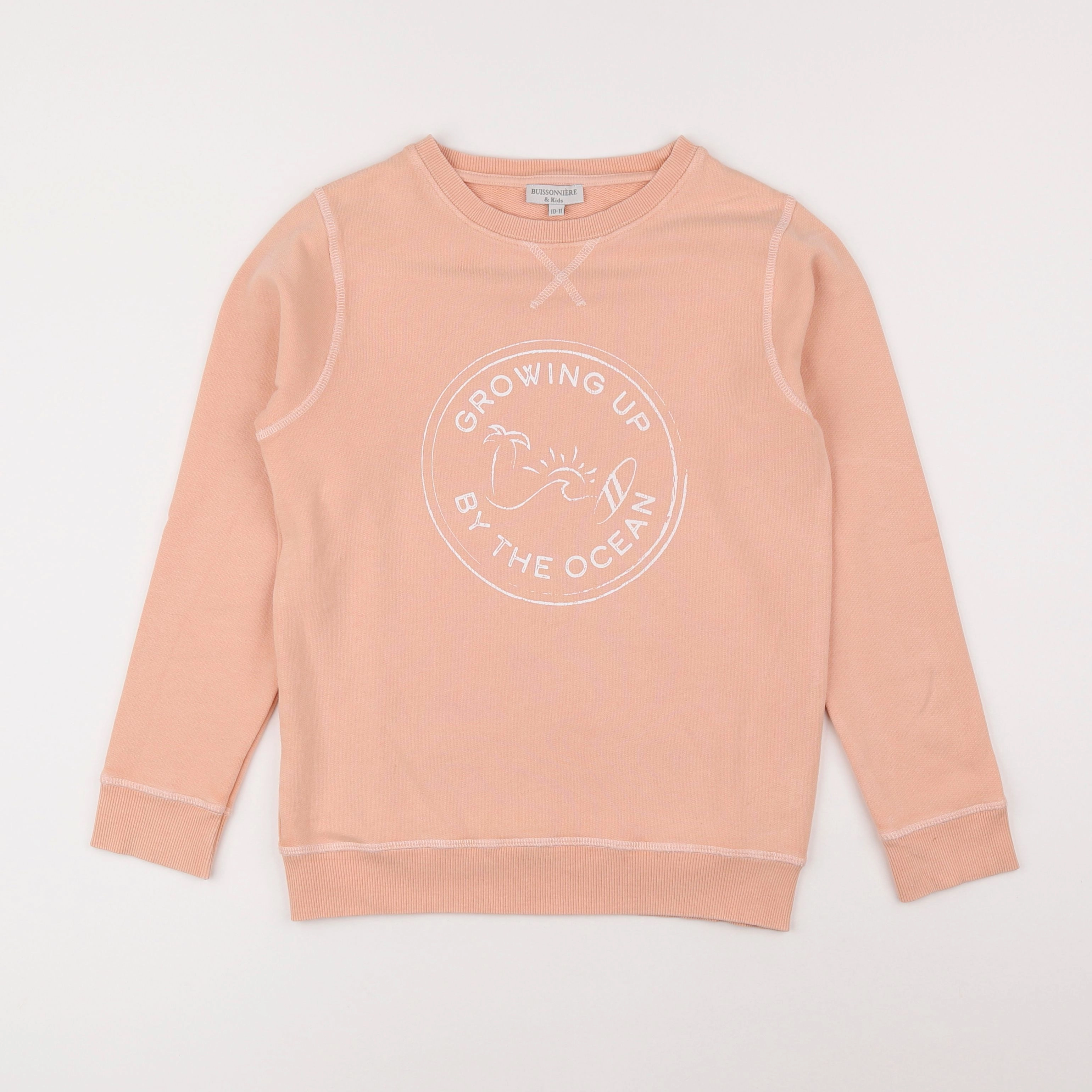 Buissonnière - sweat rose - 10/11 ans