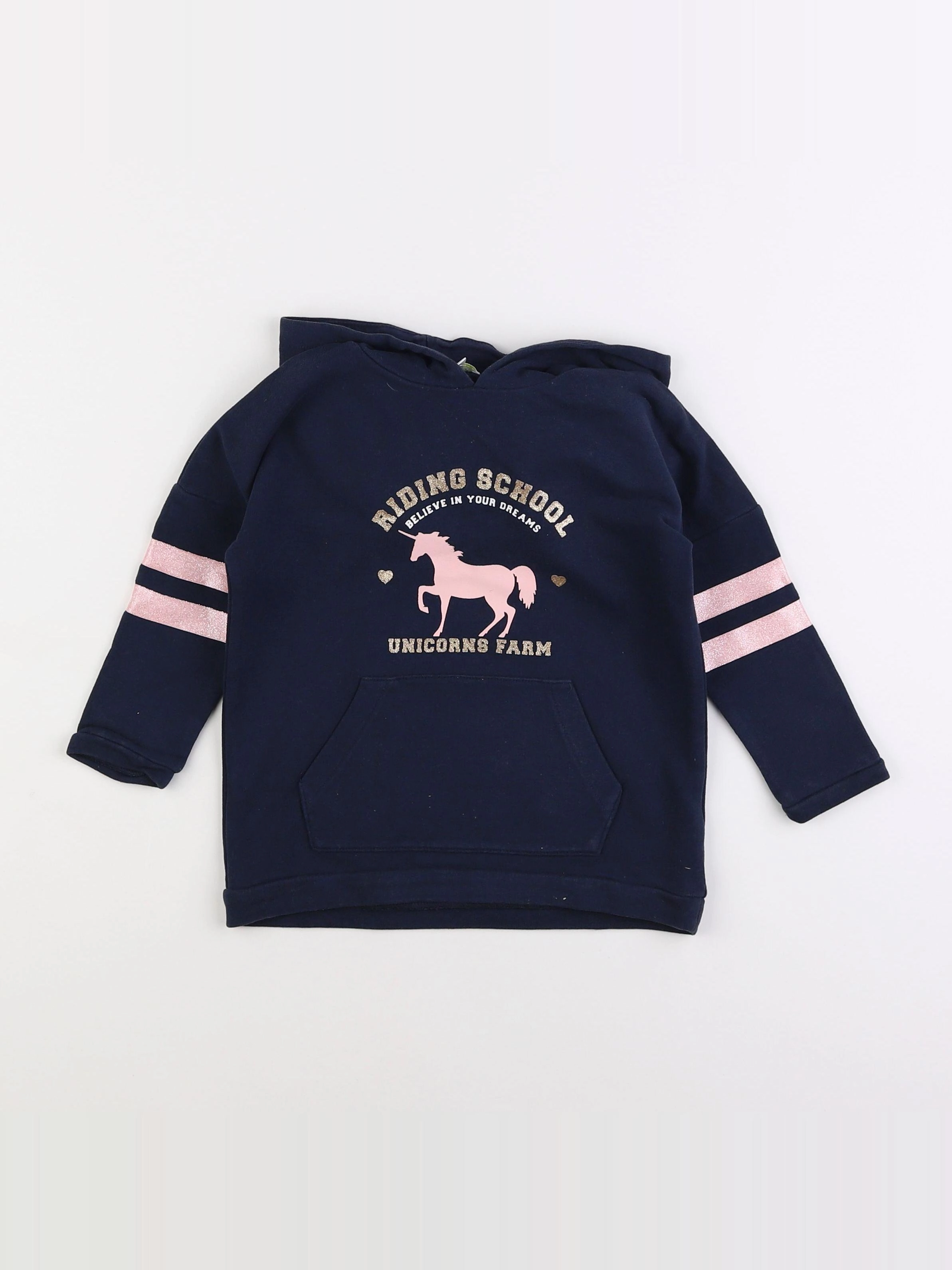 Vertbaudet - sweat bleu - 3 ans