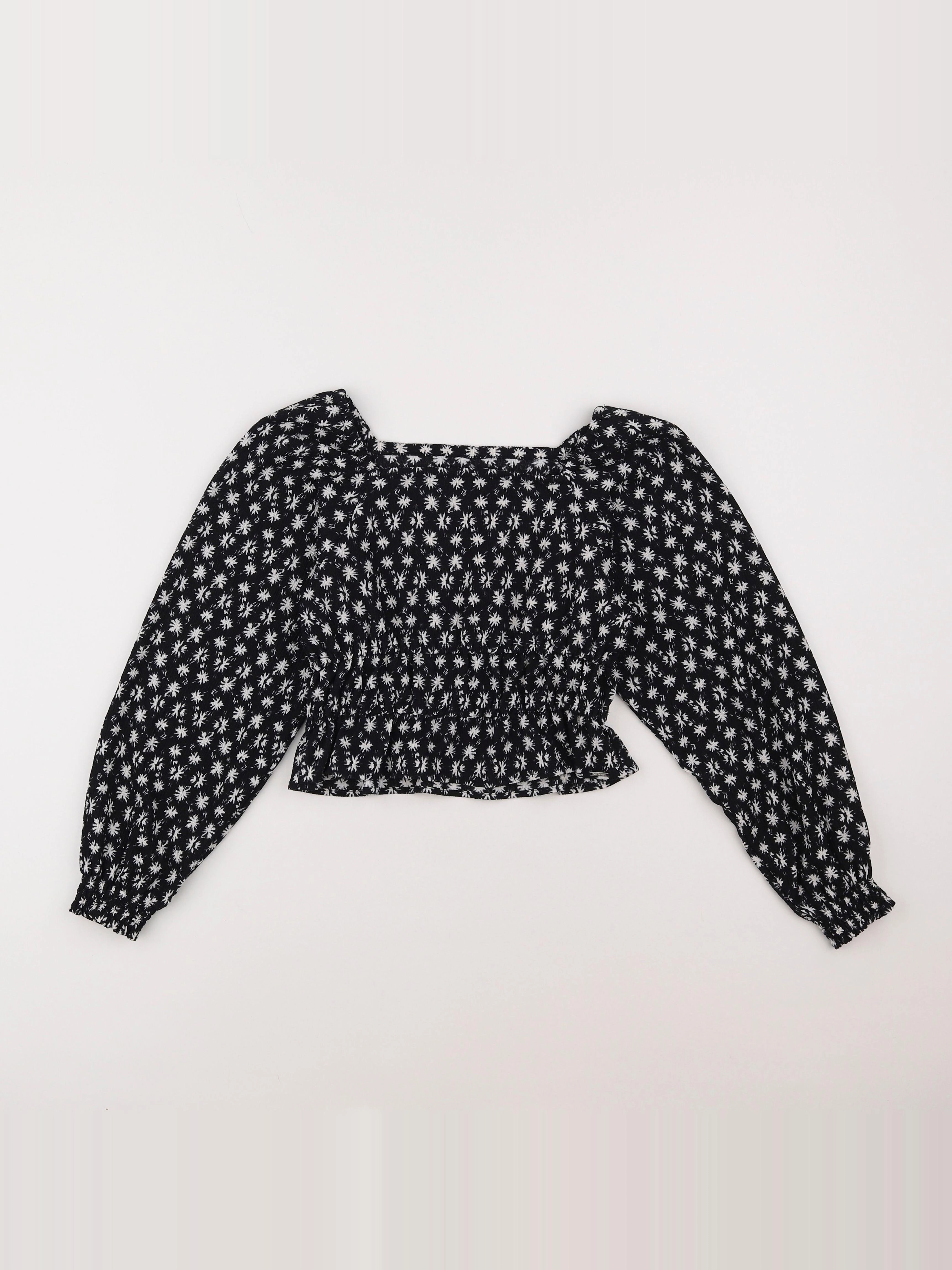 IKKS - blouse courte noir - 10 ans