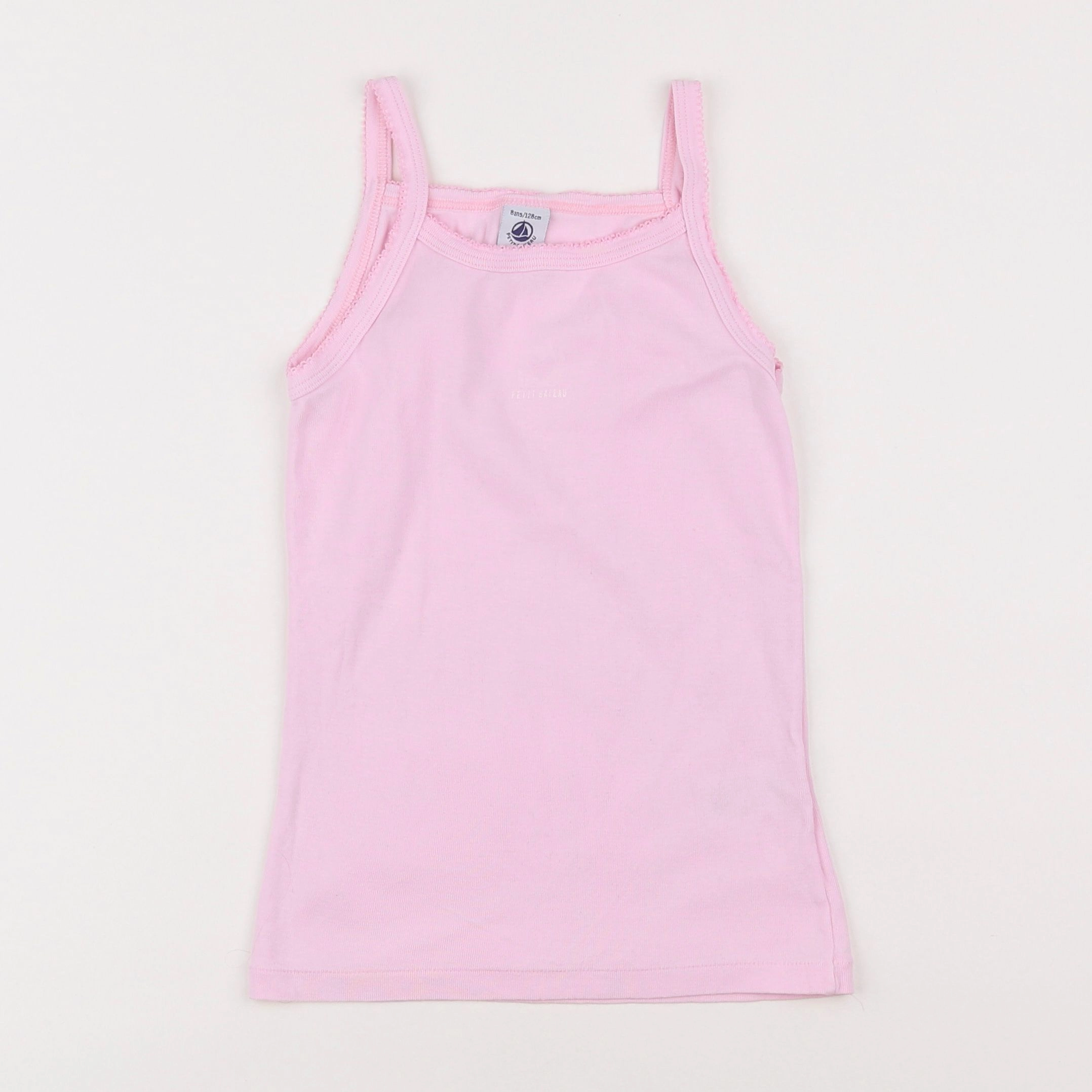 Petit Bateau - maillot de corps rose - 8 ans