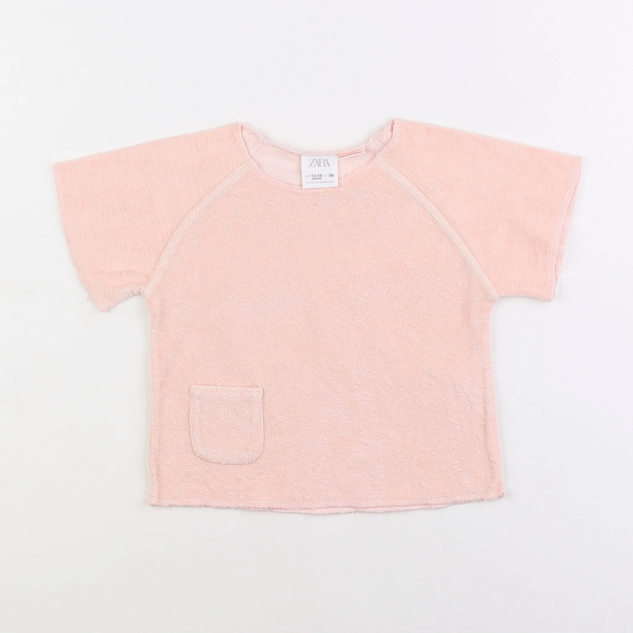 Zara - polo rose - 12/18 mois