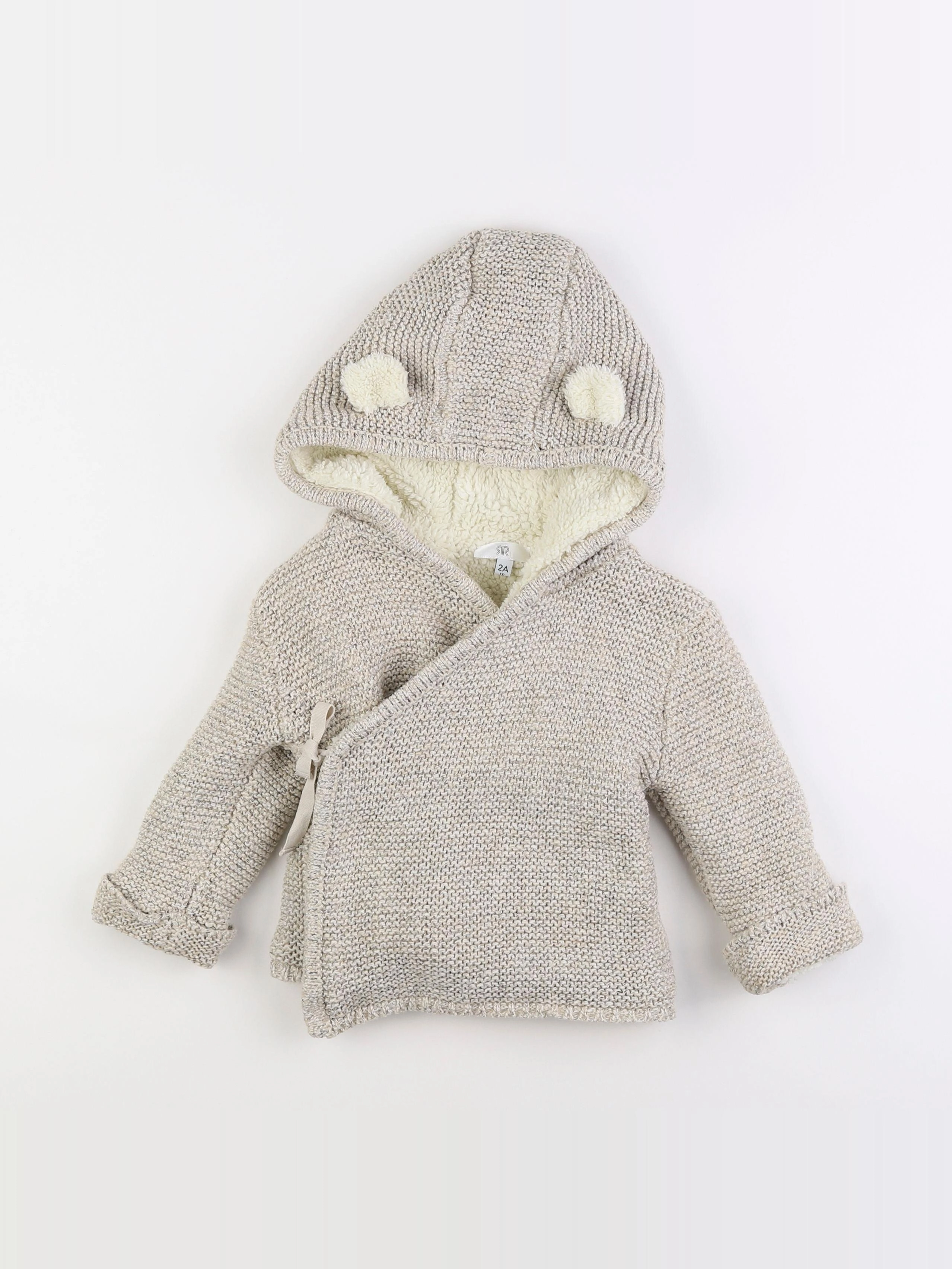La Redoute - veste doublé gris - 2 ans