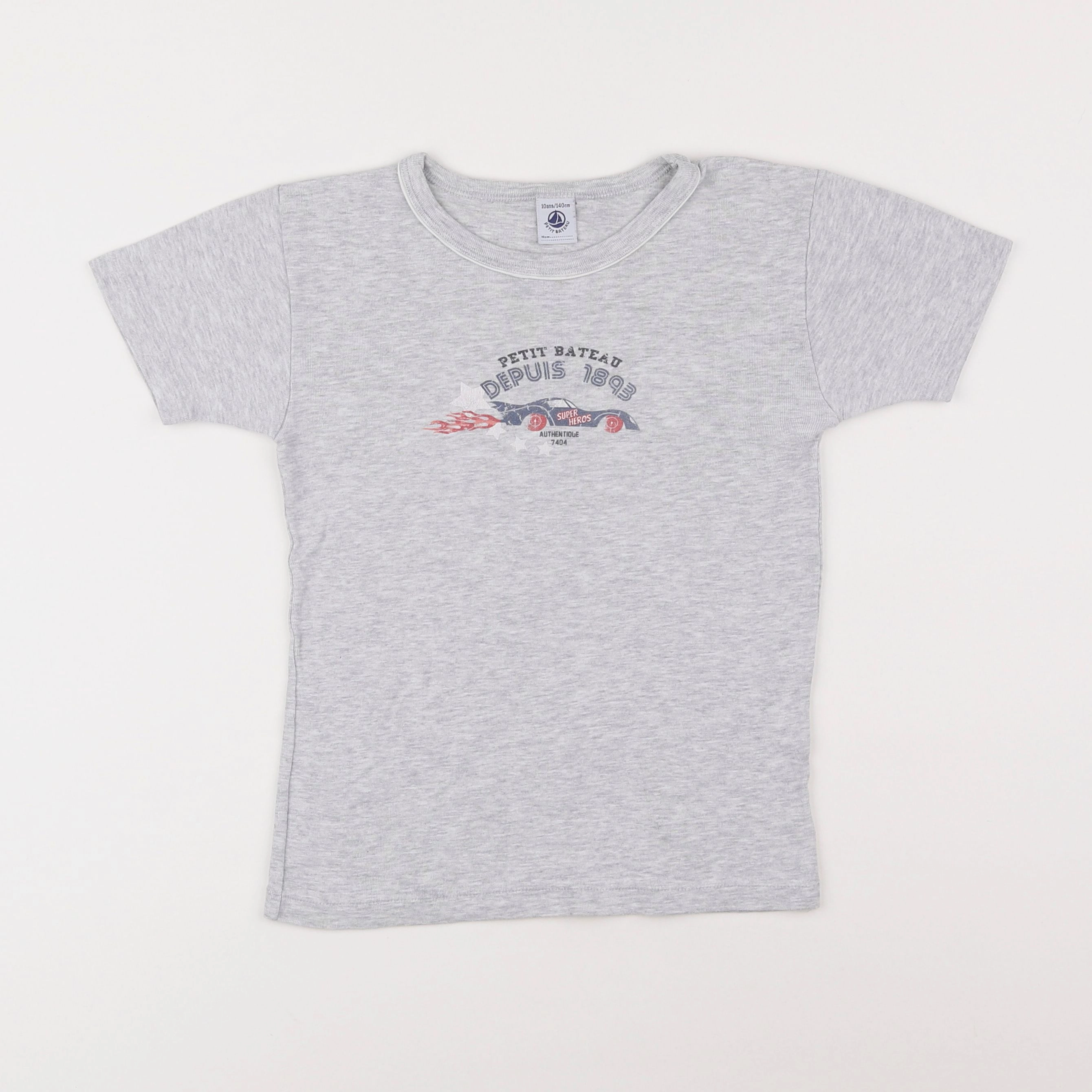 Petit Bateau - maillot de corps gris - 10 ans