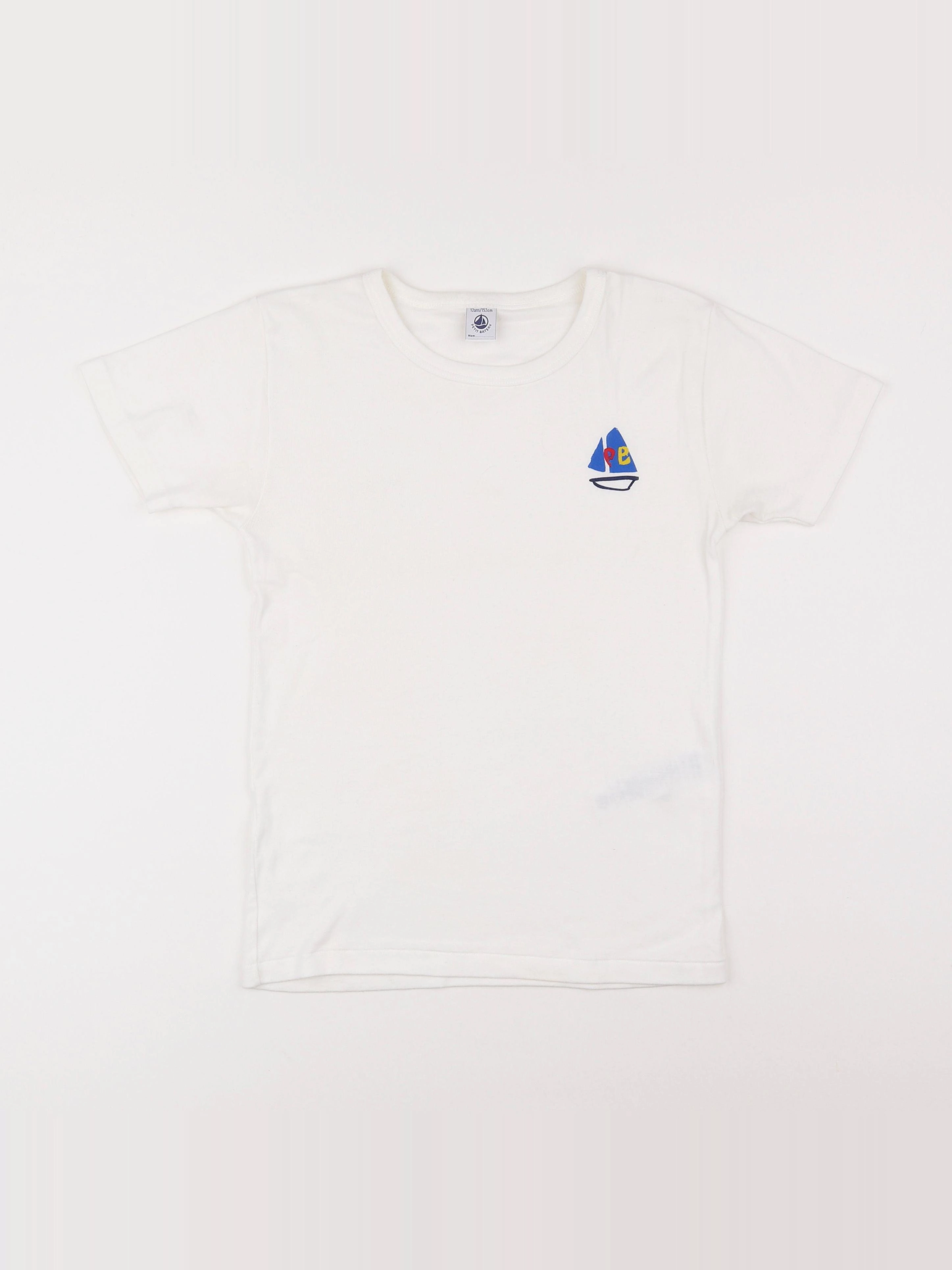 Petit Bateau - maillot de corps blanc - 12 ans