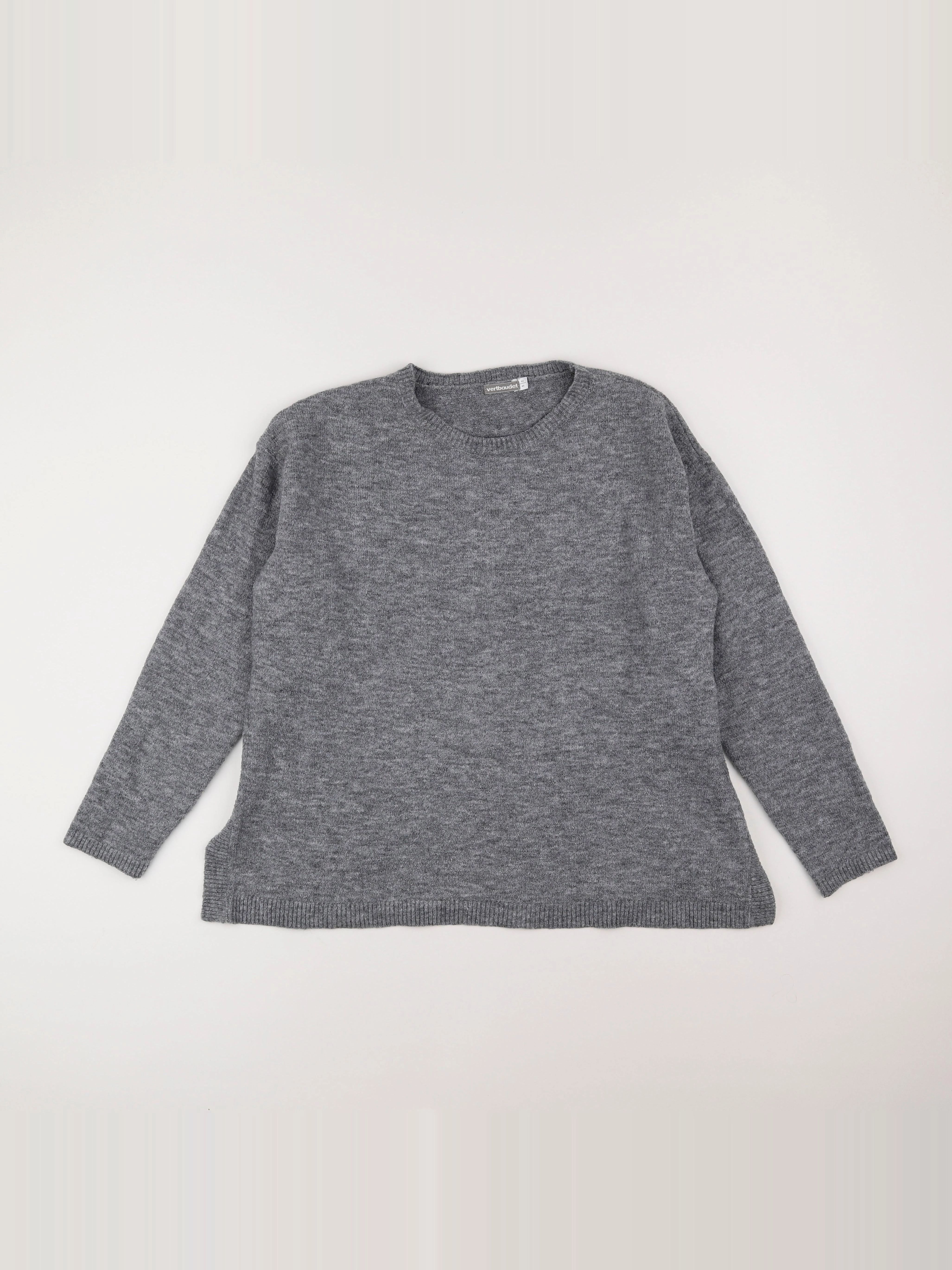 Vertbaudet - pull grossesse gris - 42 à 44