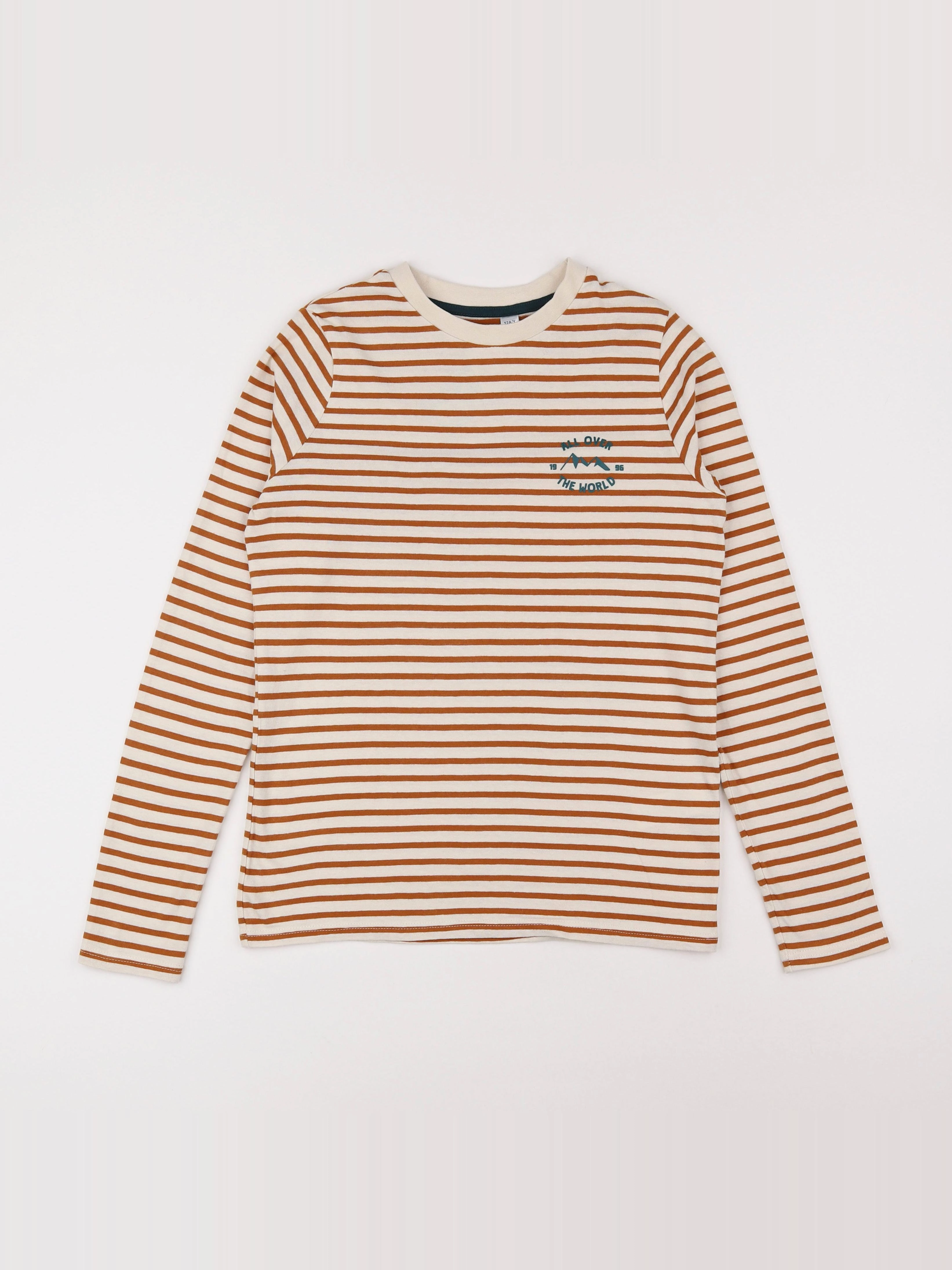 Okaidi - tee-shirt marron - 12 ans