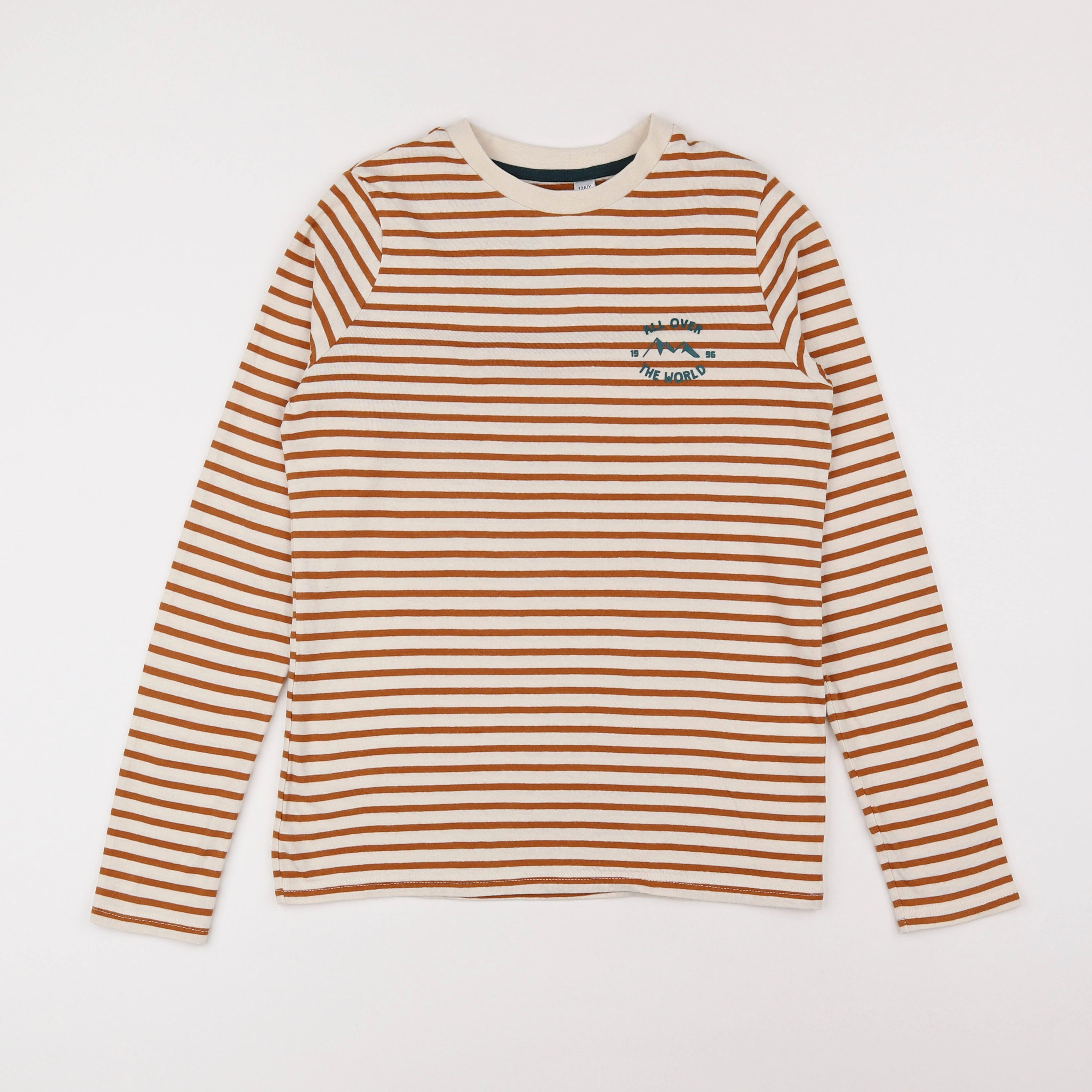 Okaidi - tee-shirt marron - 12 ans