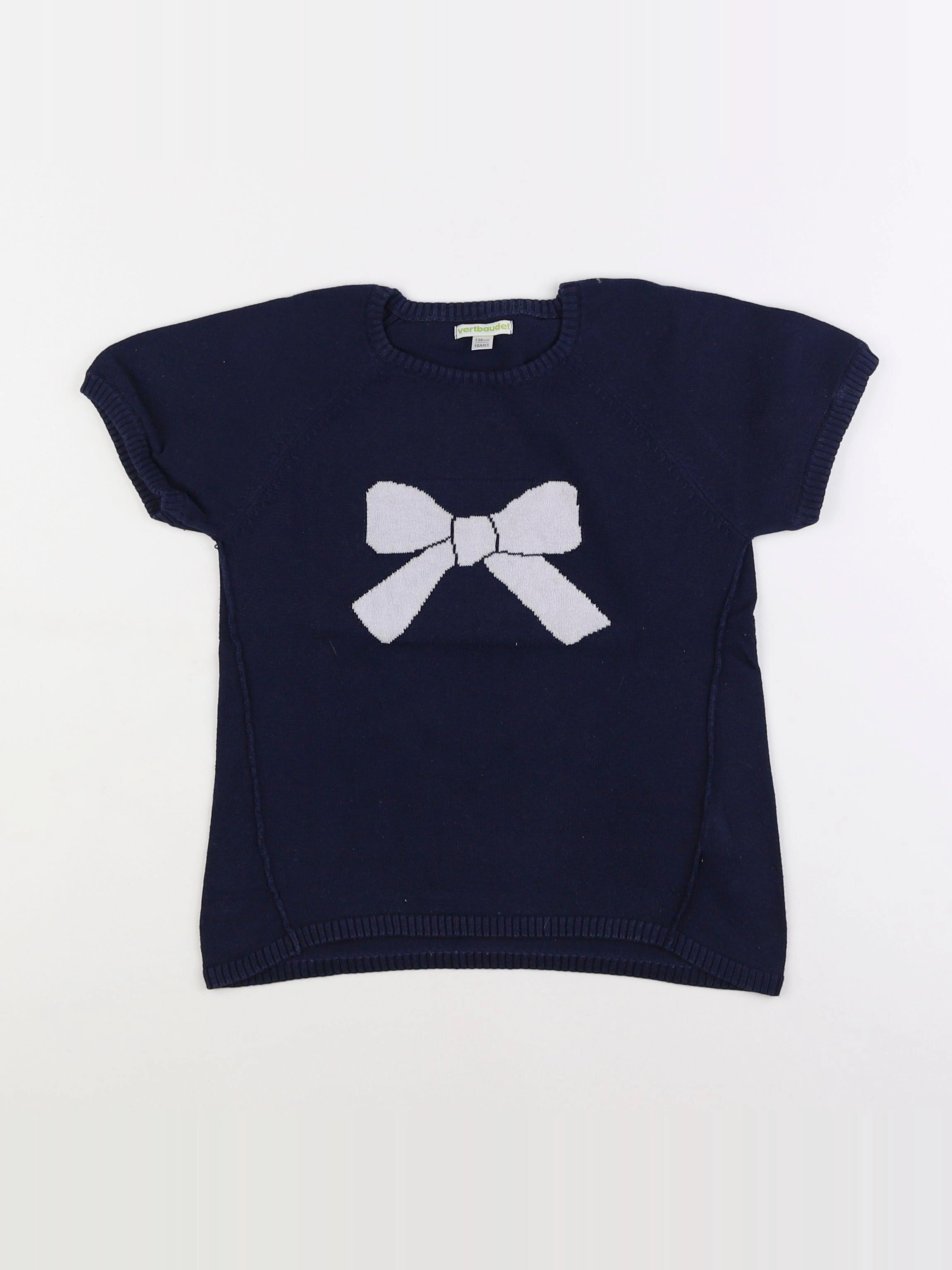 Vertbaudet - pull bleu - 10 ans
