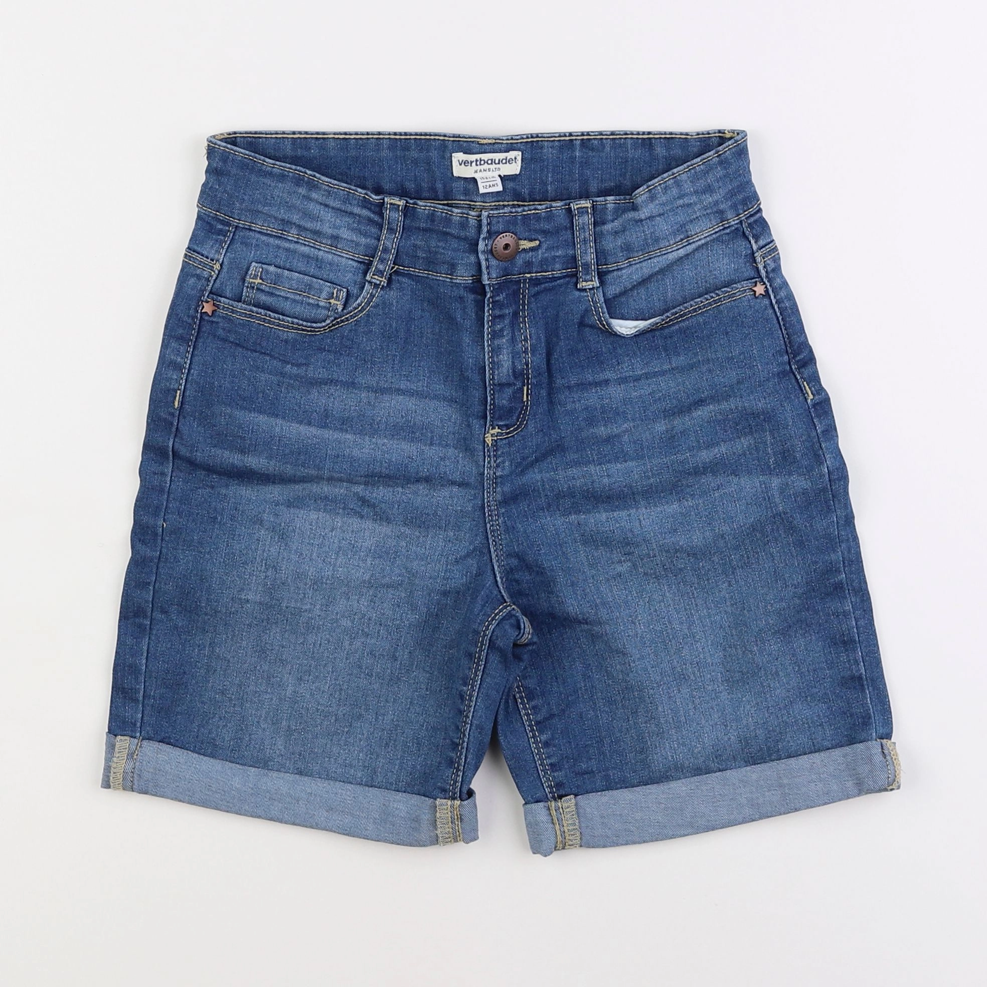 Vertbaudet - short bleu - 12 ans