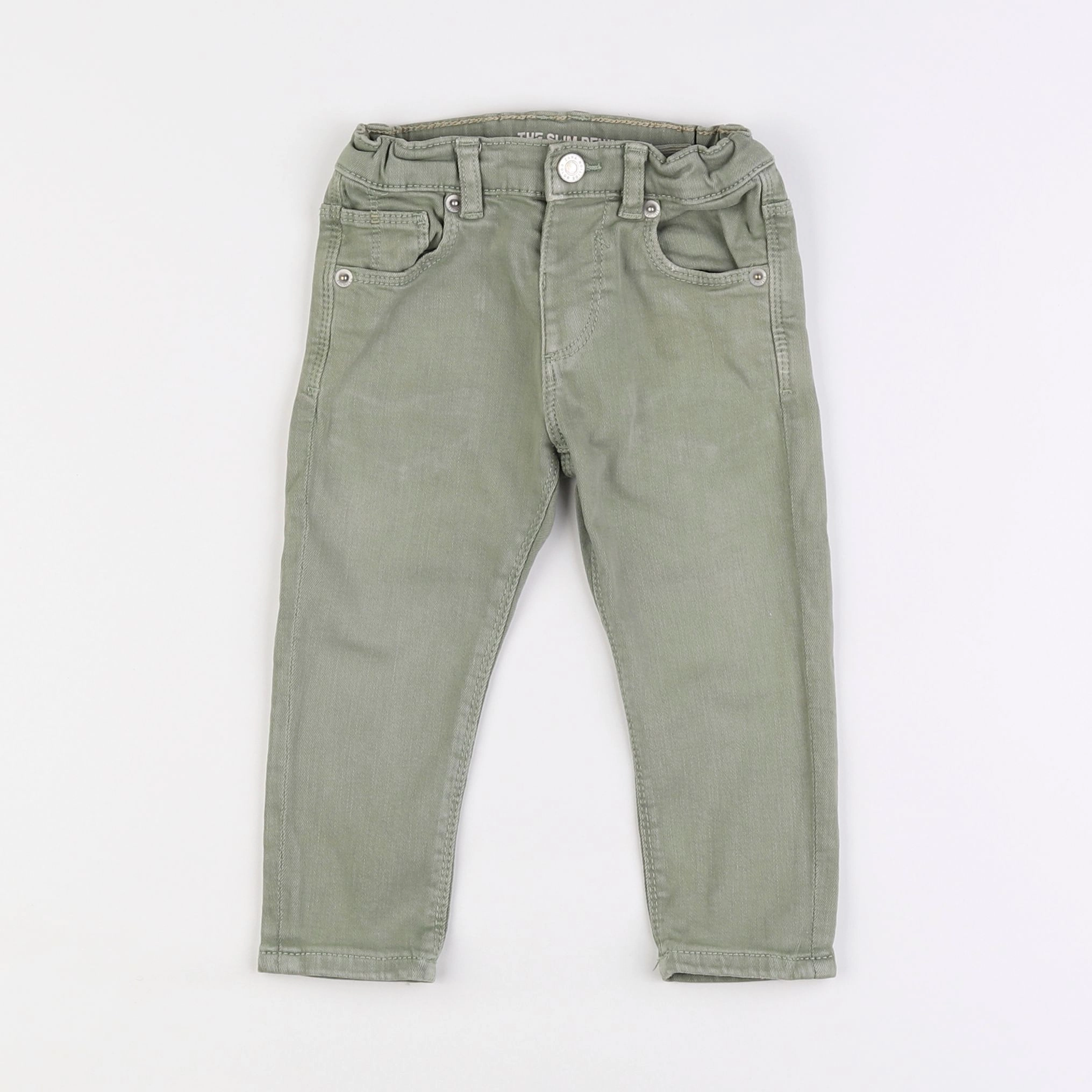 Zara - jean vert - 12/18 mois