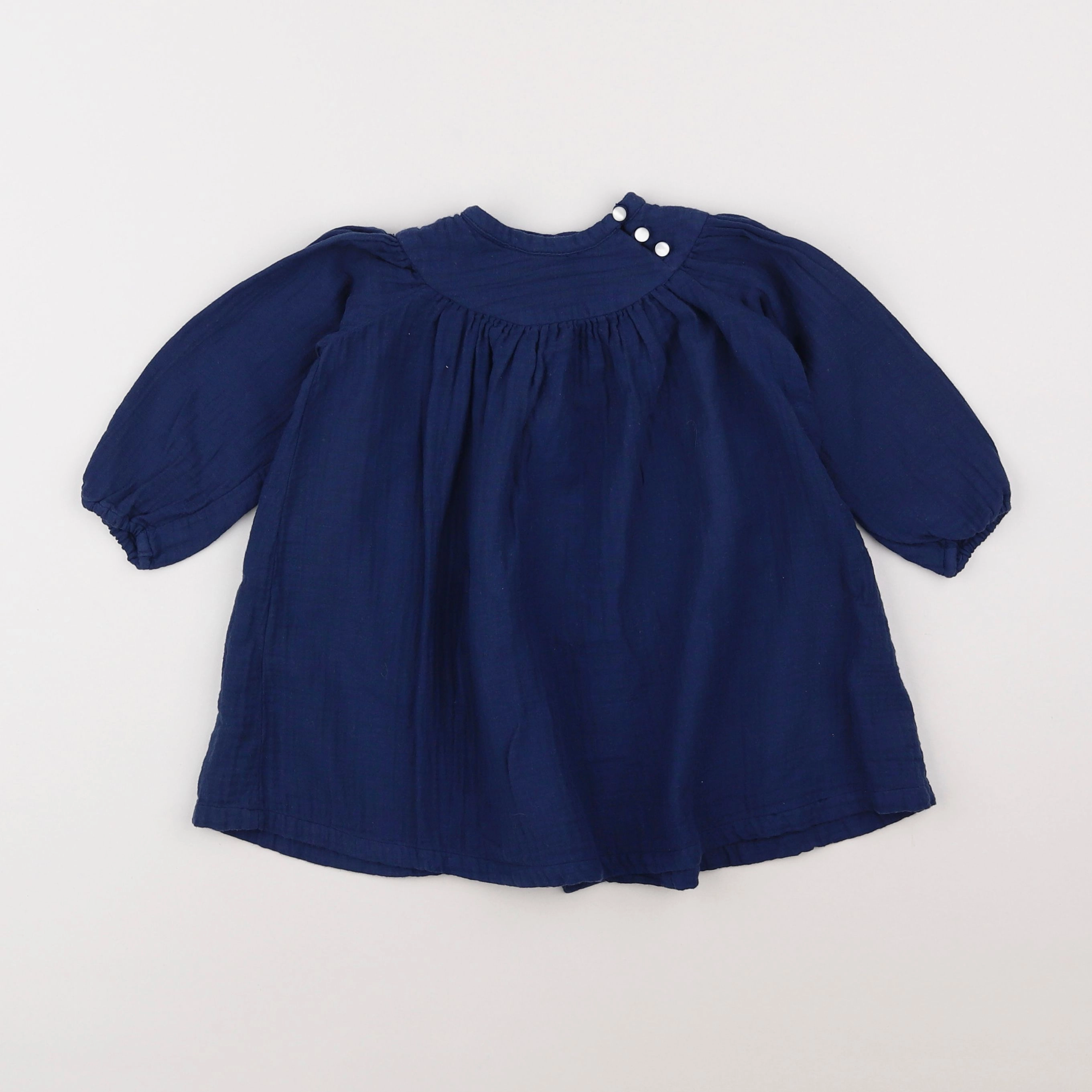 Bonton - robe bleu - 18 mois