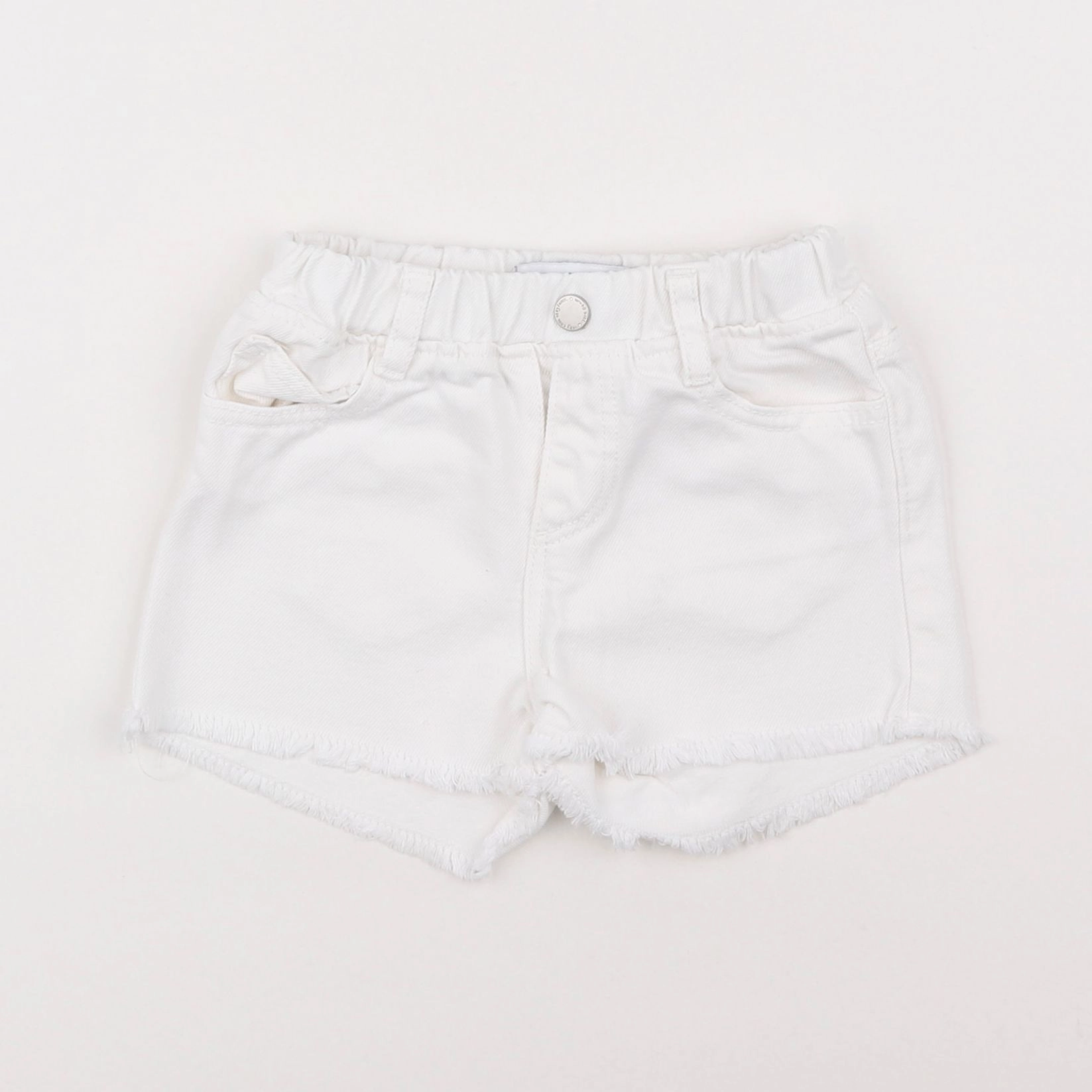 Zara - short blanc - 12/18 mois