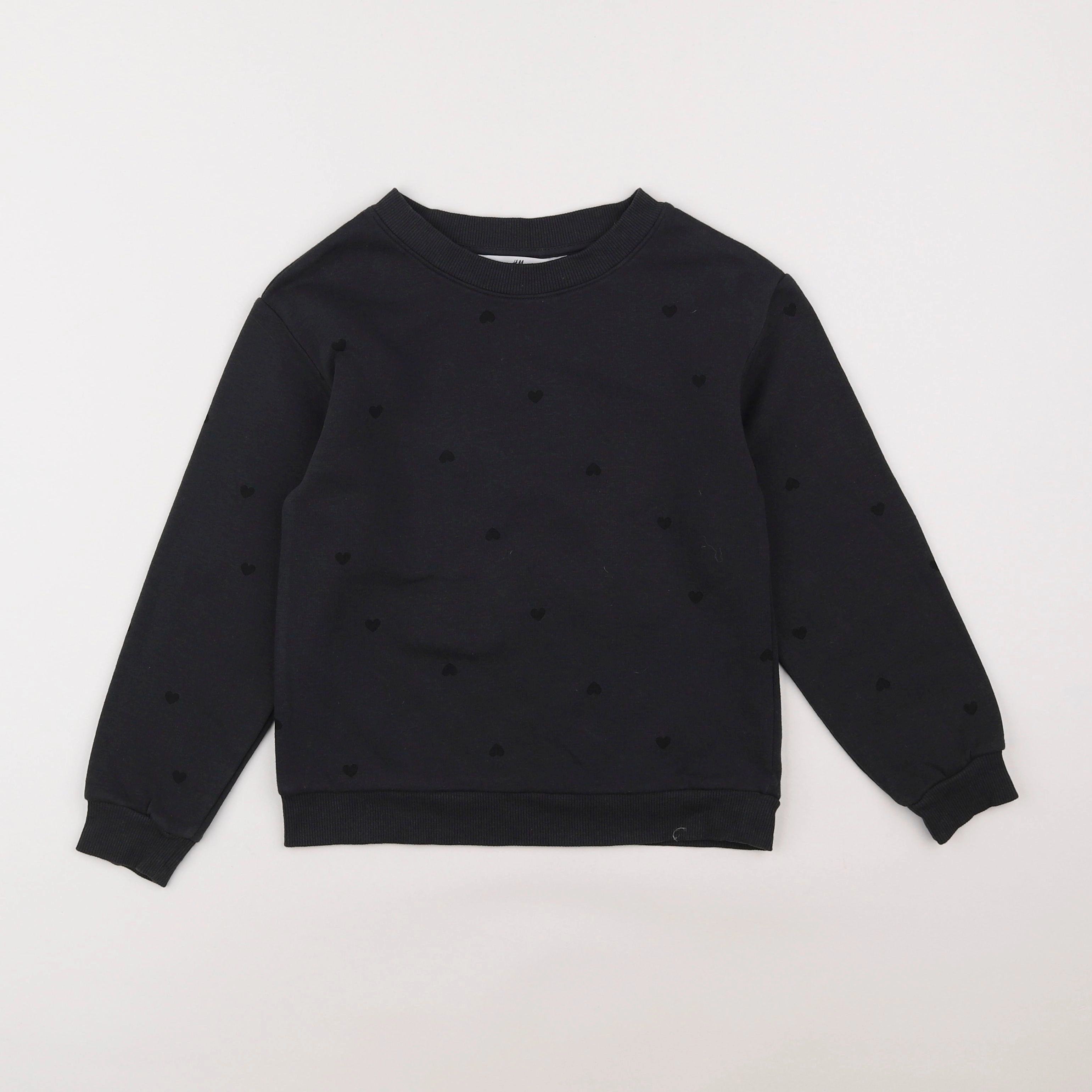 H&M - sweat noir - 6/8 ans