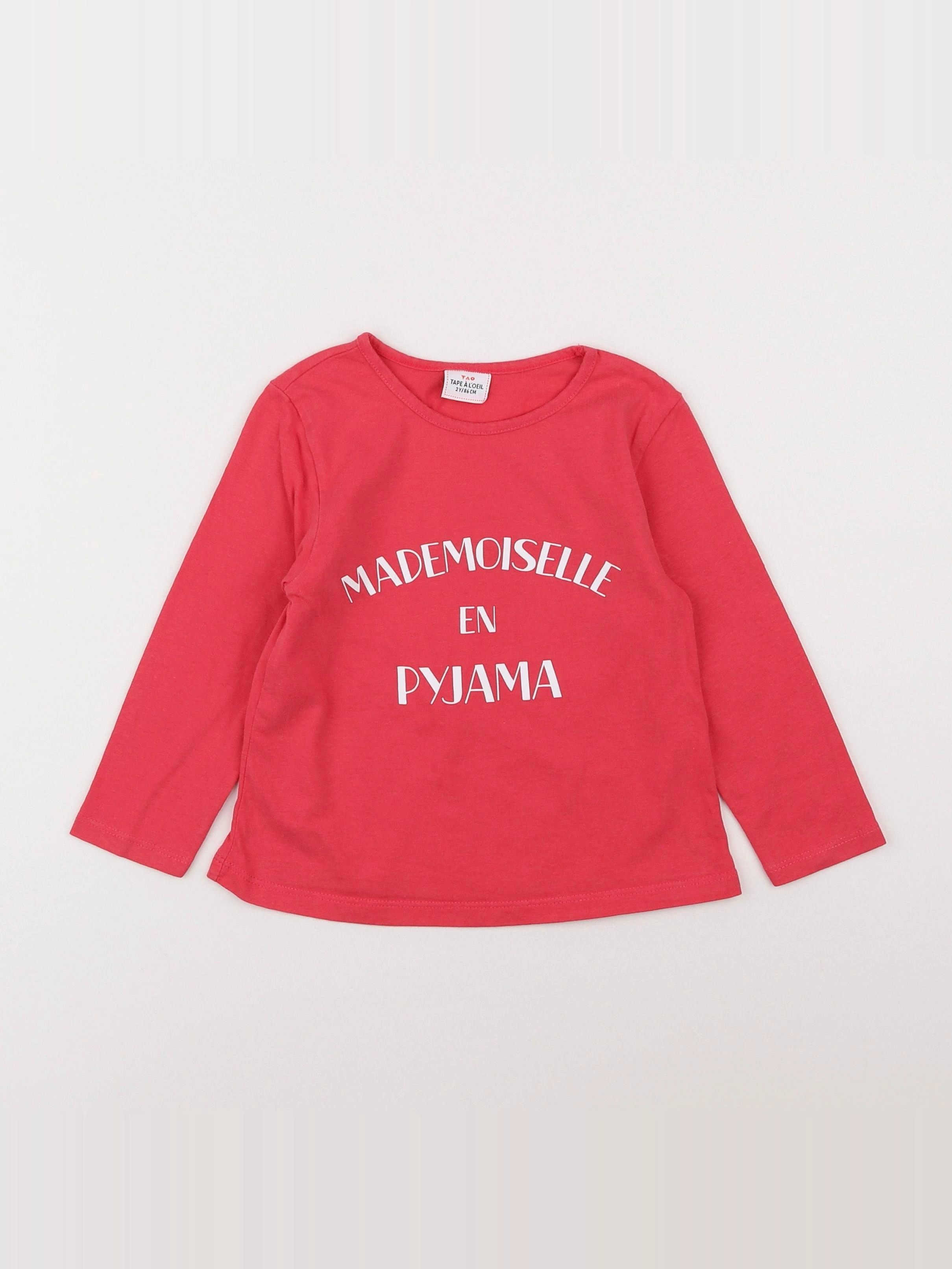 Tape à l'oeil - tee-shirt rose - 2 ans