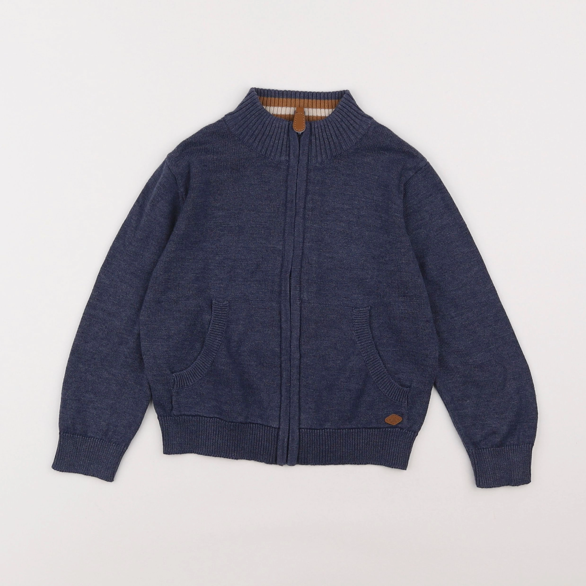 Vertbaudet - gilet bleu - 4 ans