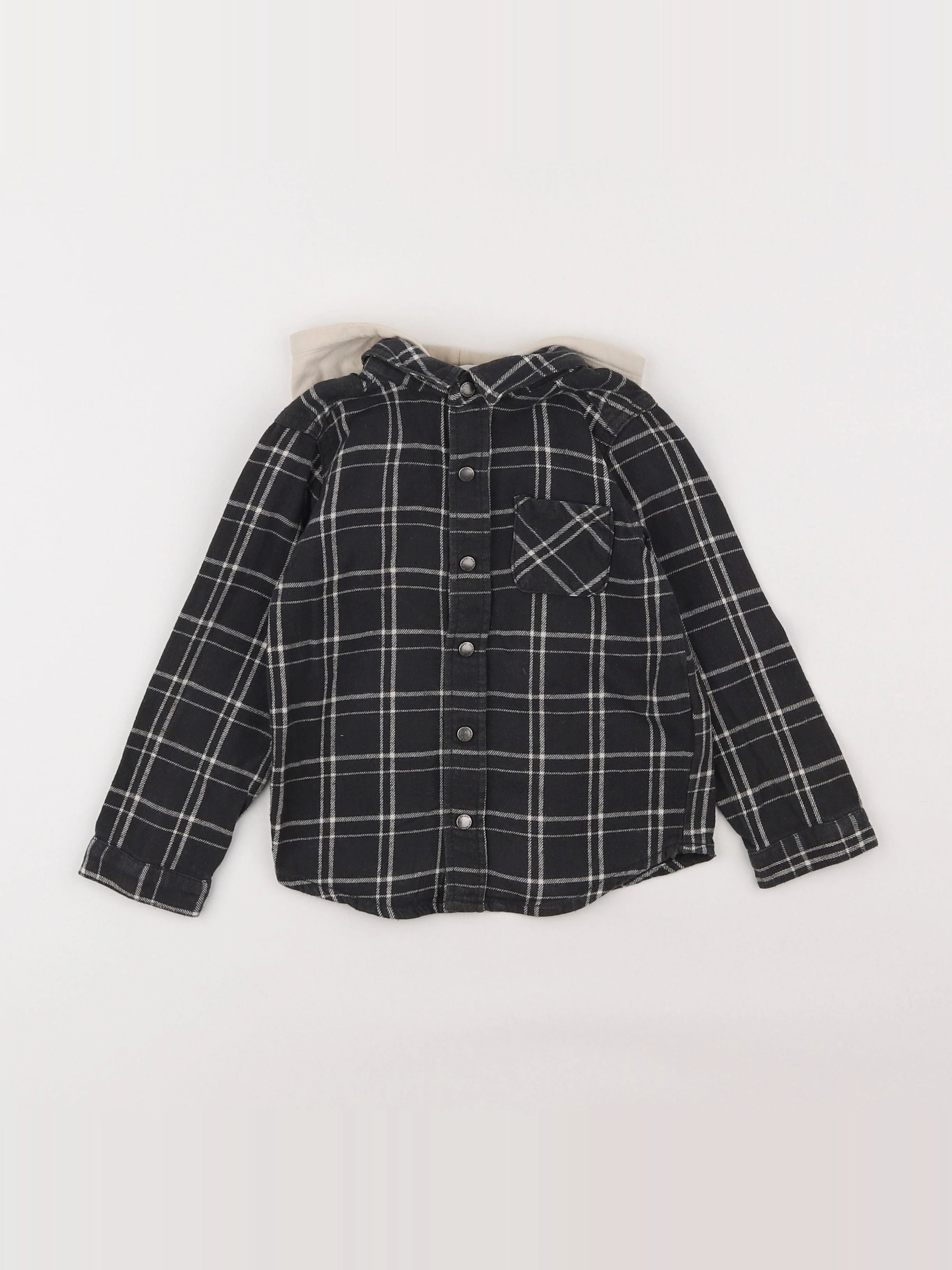 Vertbaudet - chemise gris - 3 ans