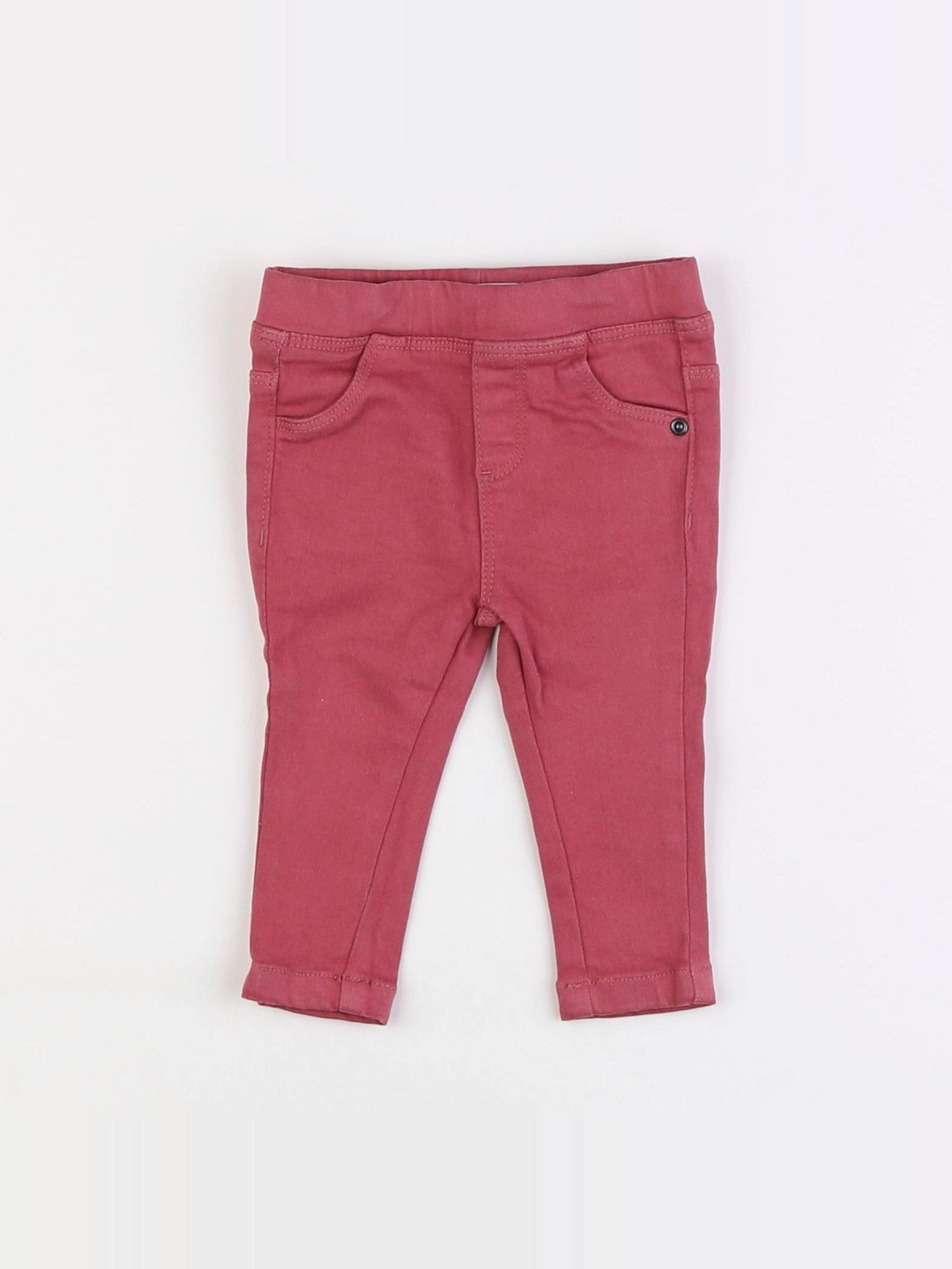 Vertbaudet - jegging rose - 6 mois