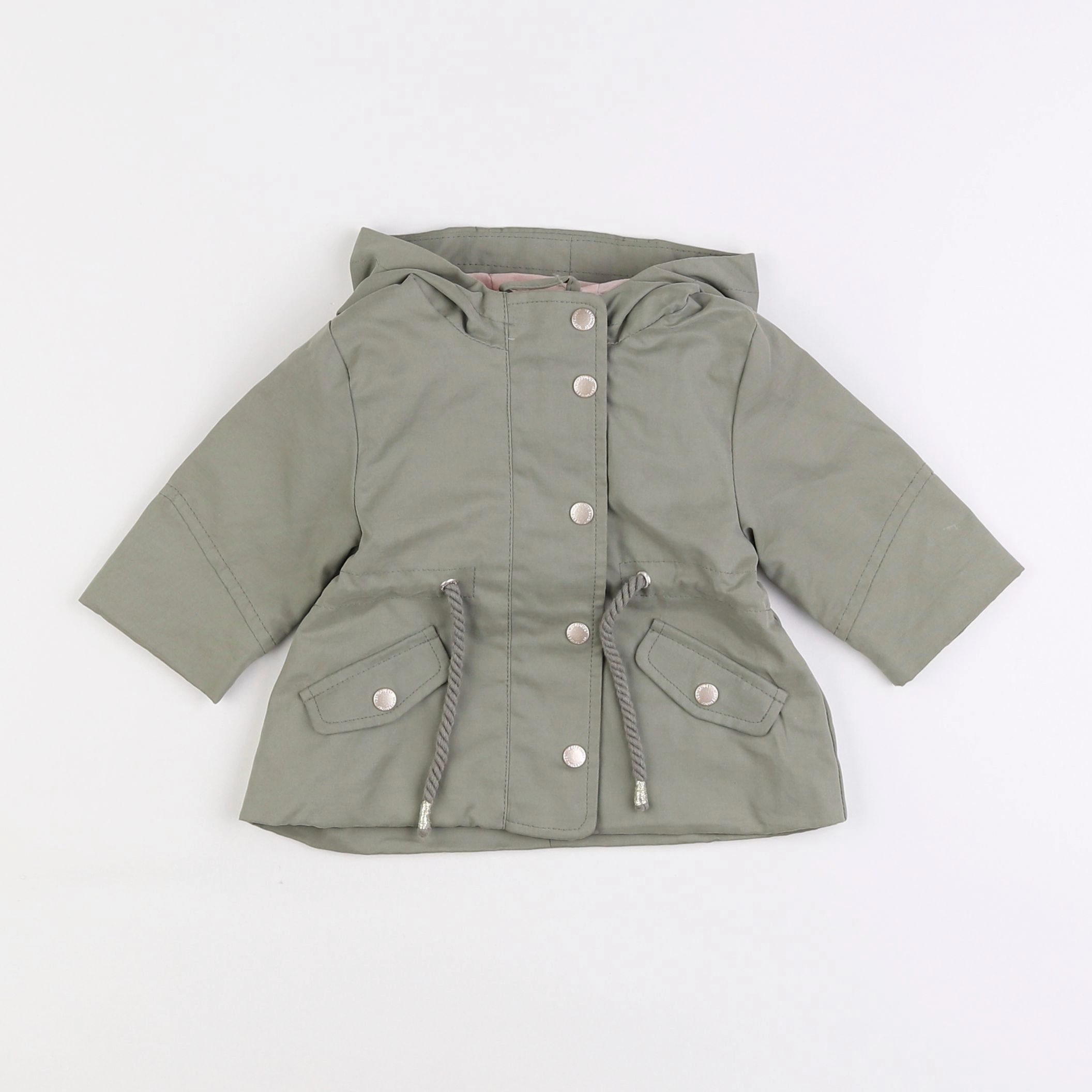 Vertbaudet - veste vert - 9 mois