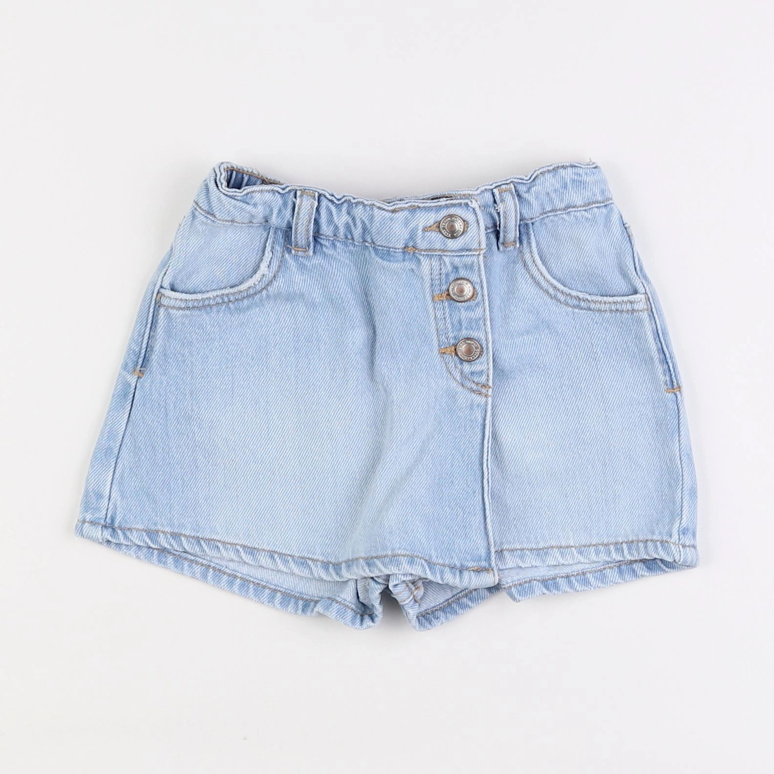 Zara - jupe short bleu - 2/3 ans