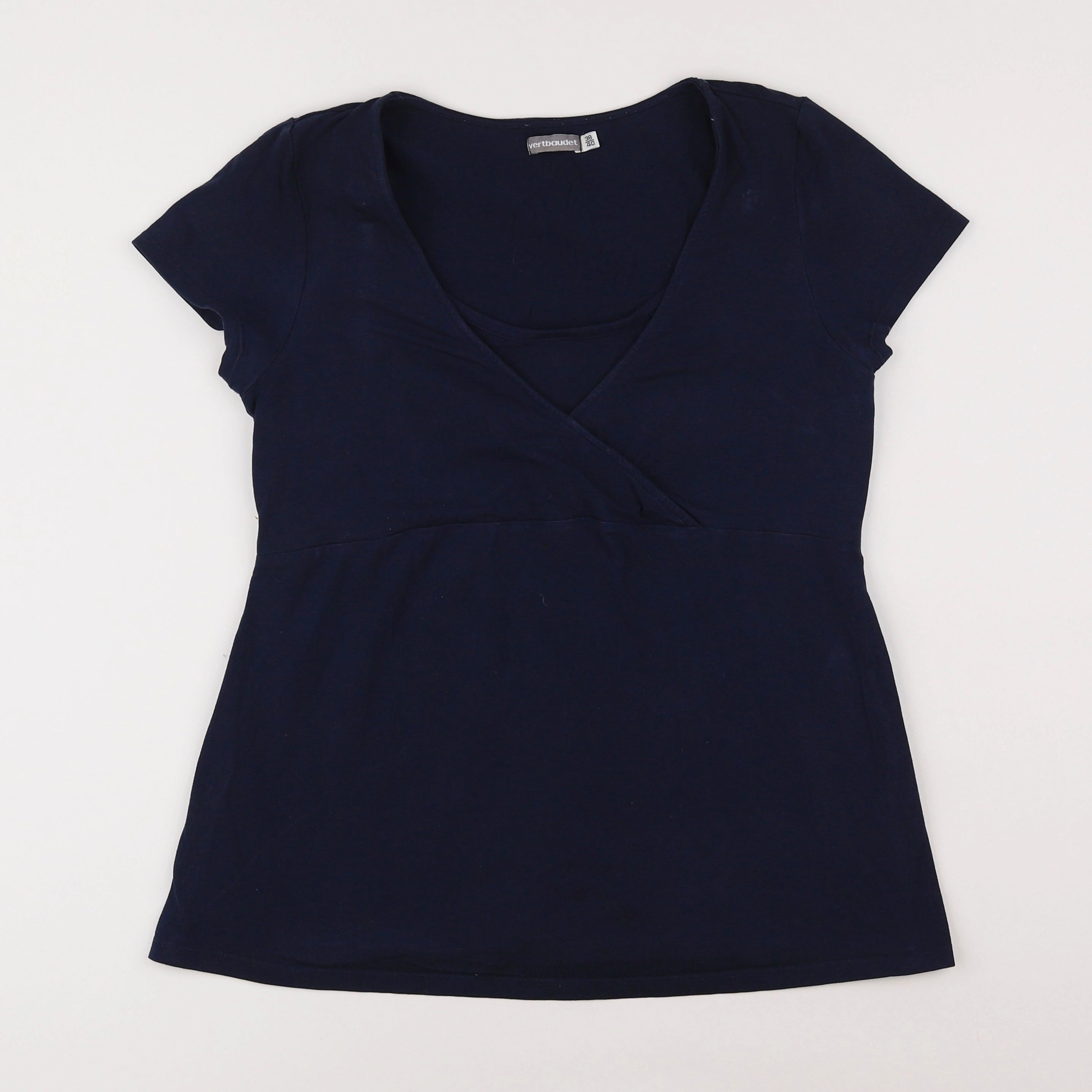 Vertbaudet - tee-shirt grossesse, allaitement bleu - 38