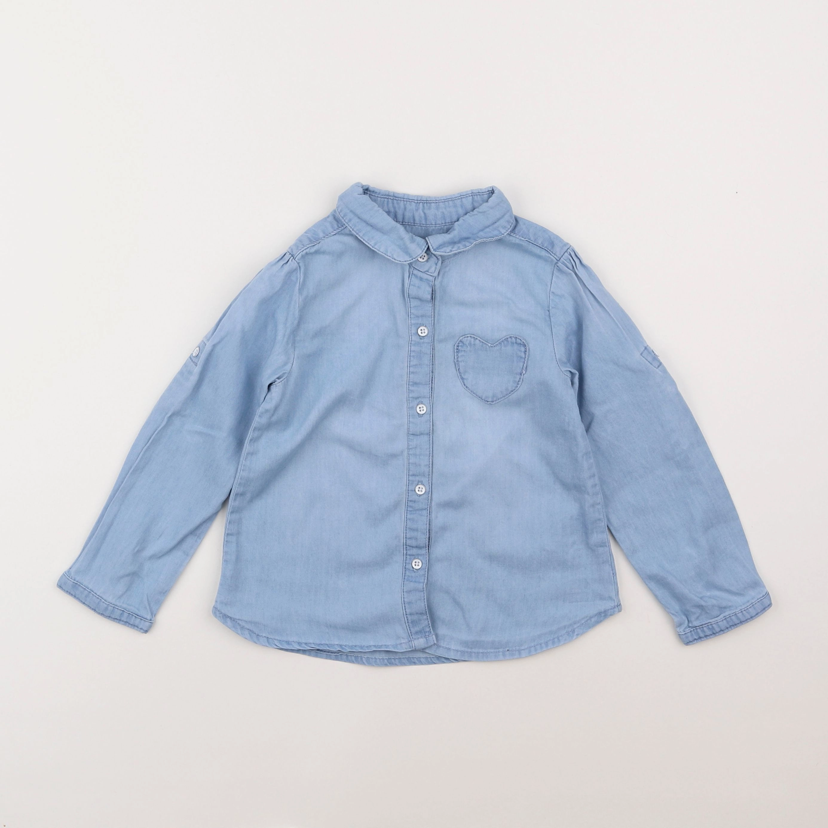 Vertbaudet - chemise bleu - 3 ans