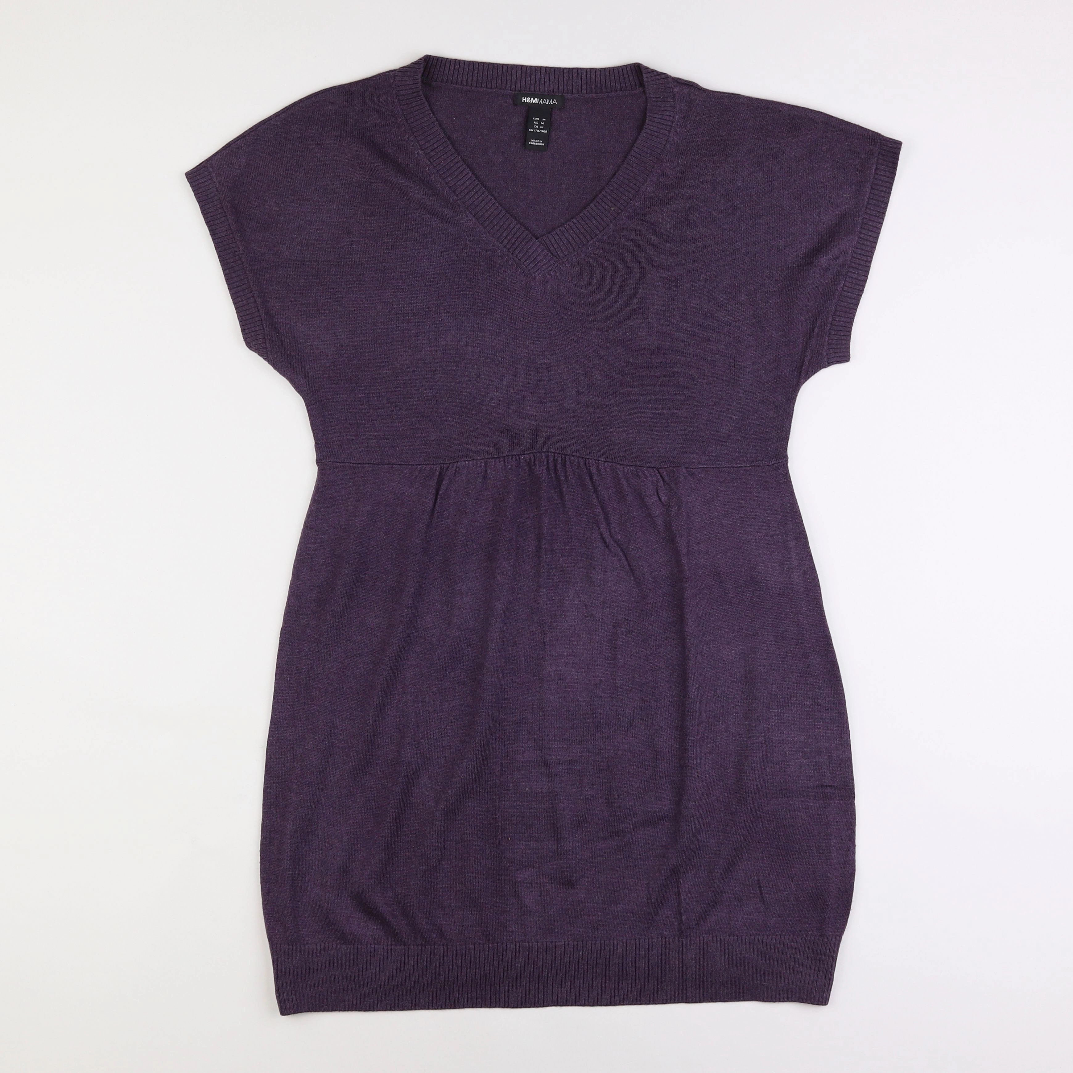 H&M - robe grossesse violet - m