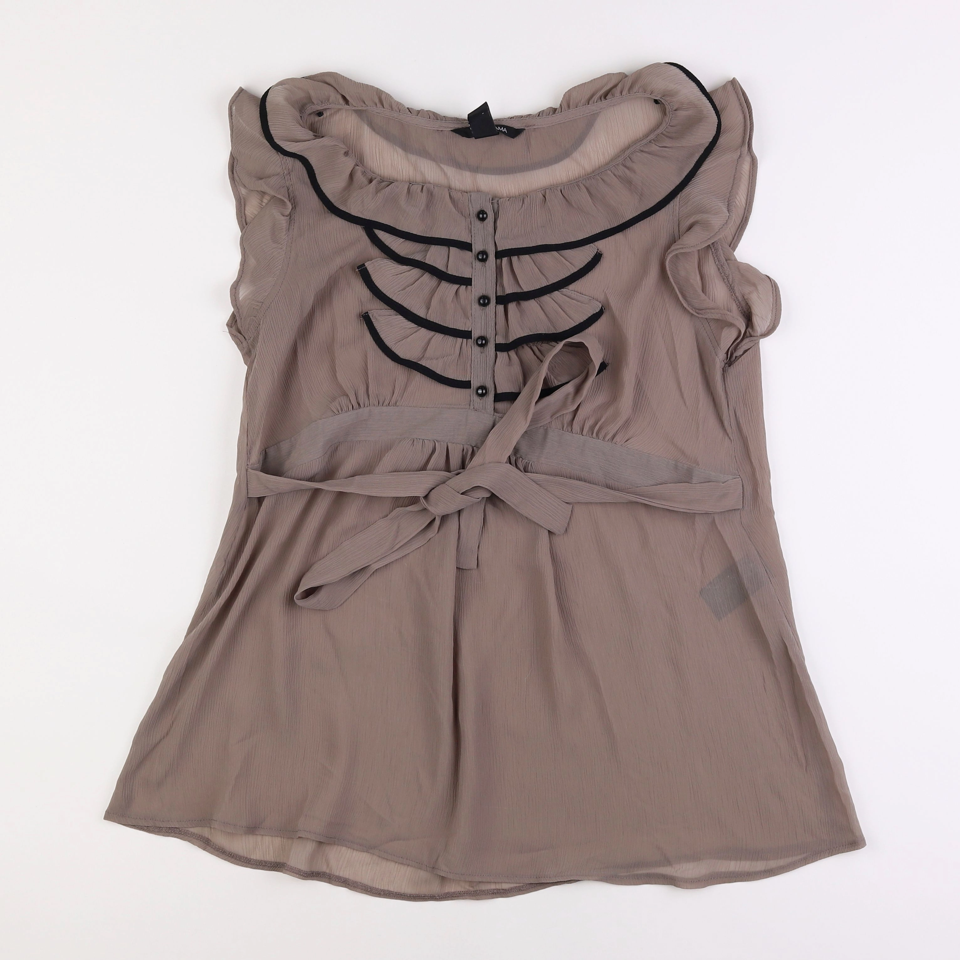 H&M - blouse grossesse taupe - m