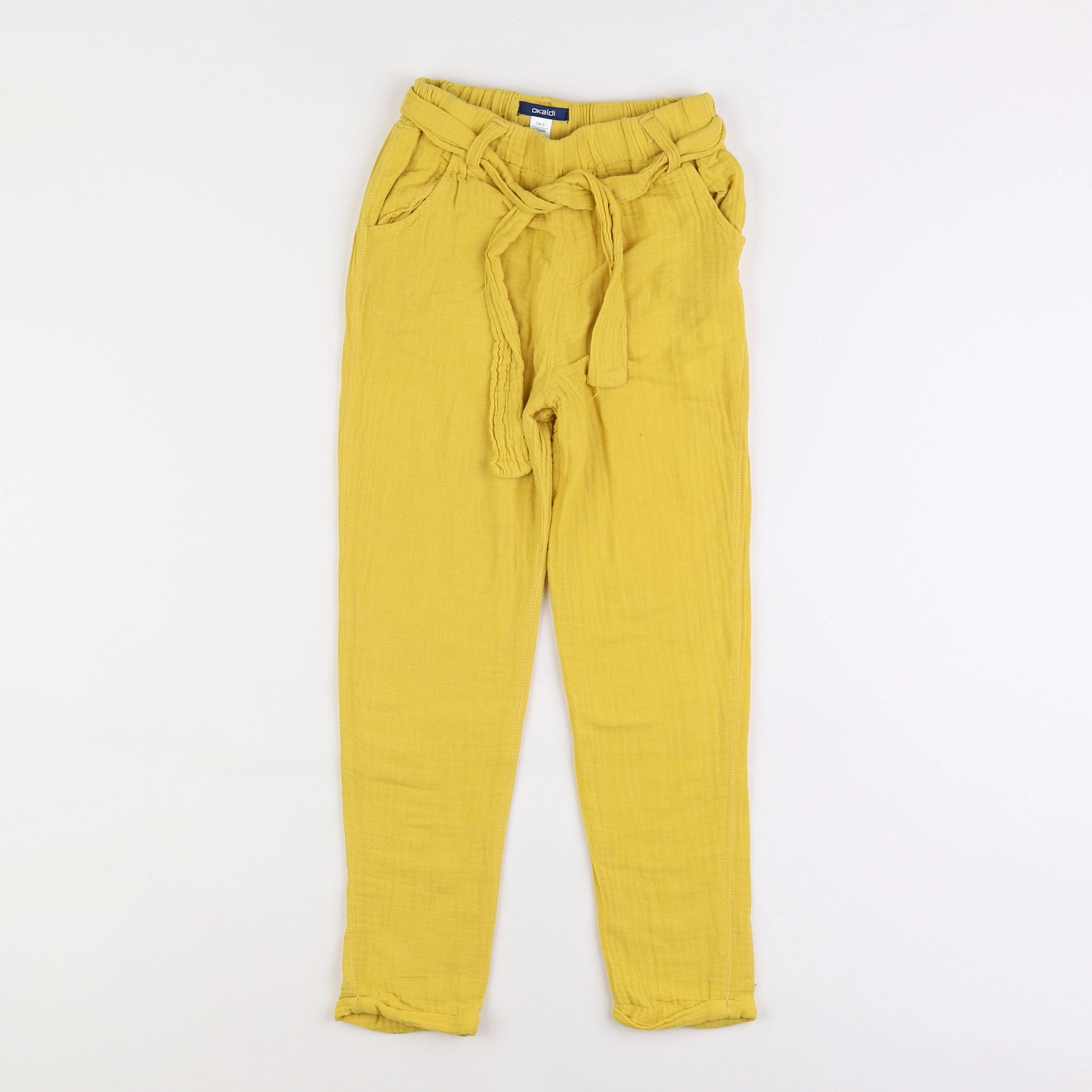 Okaidi - pantalon jaune - 7 ans