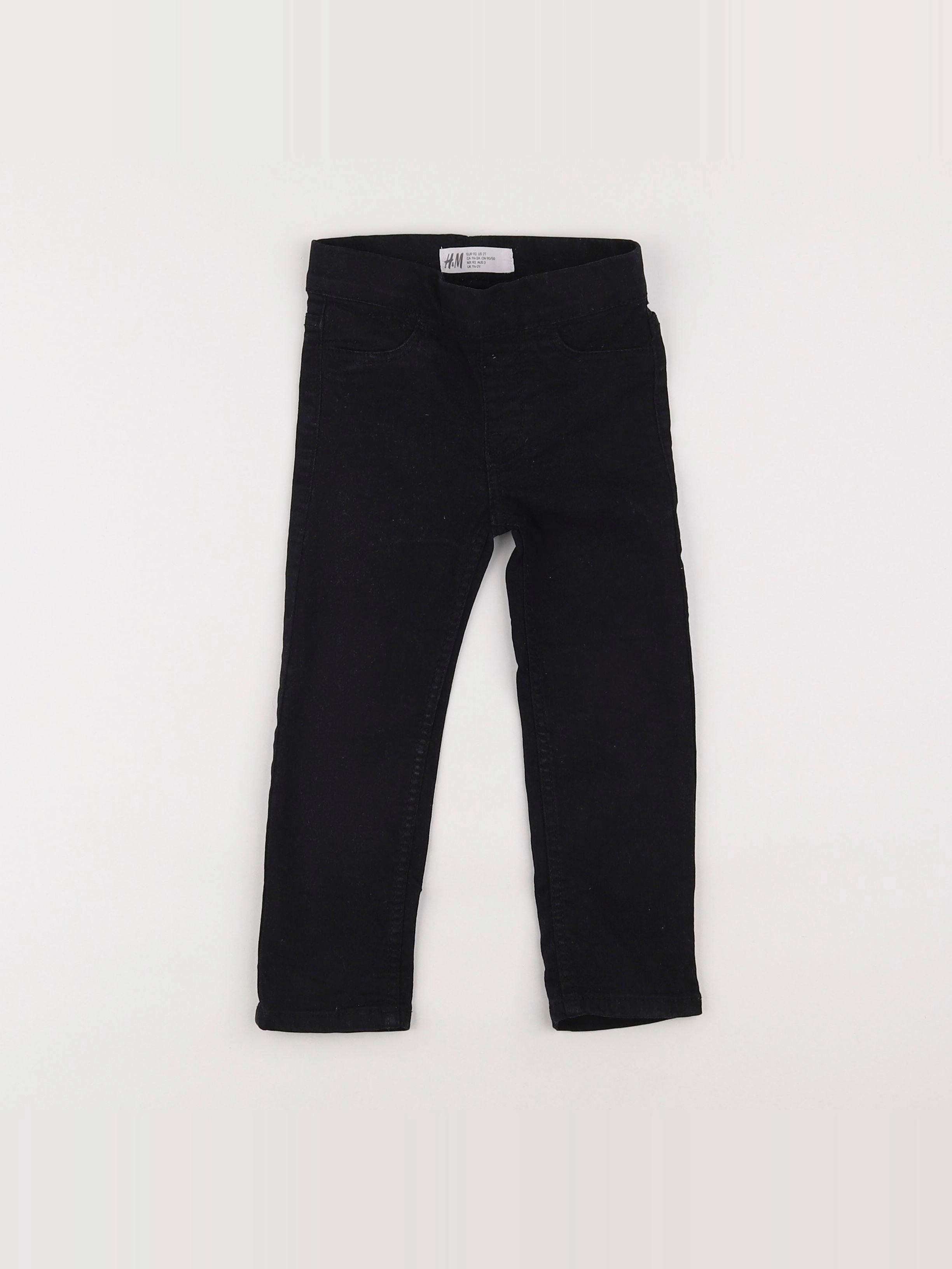 H&M - jegging noir - 18 mois à 2 ans