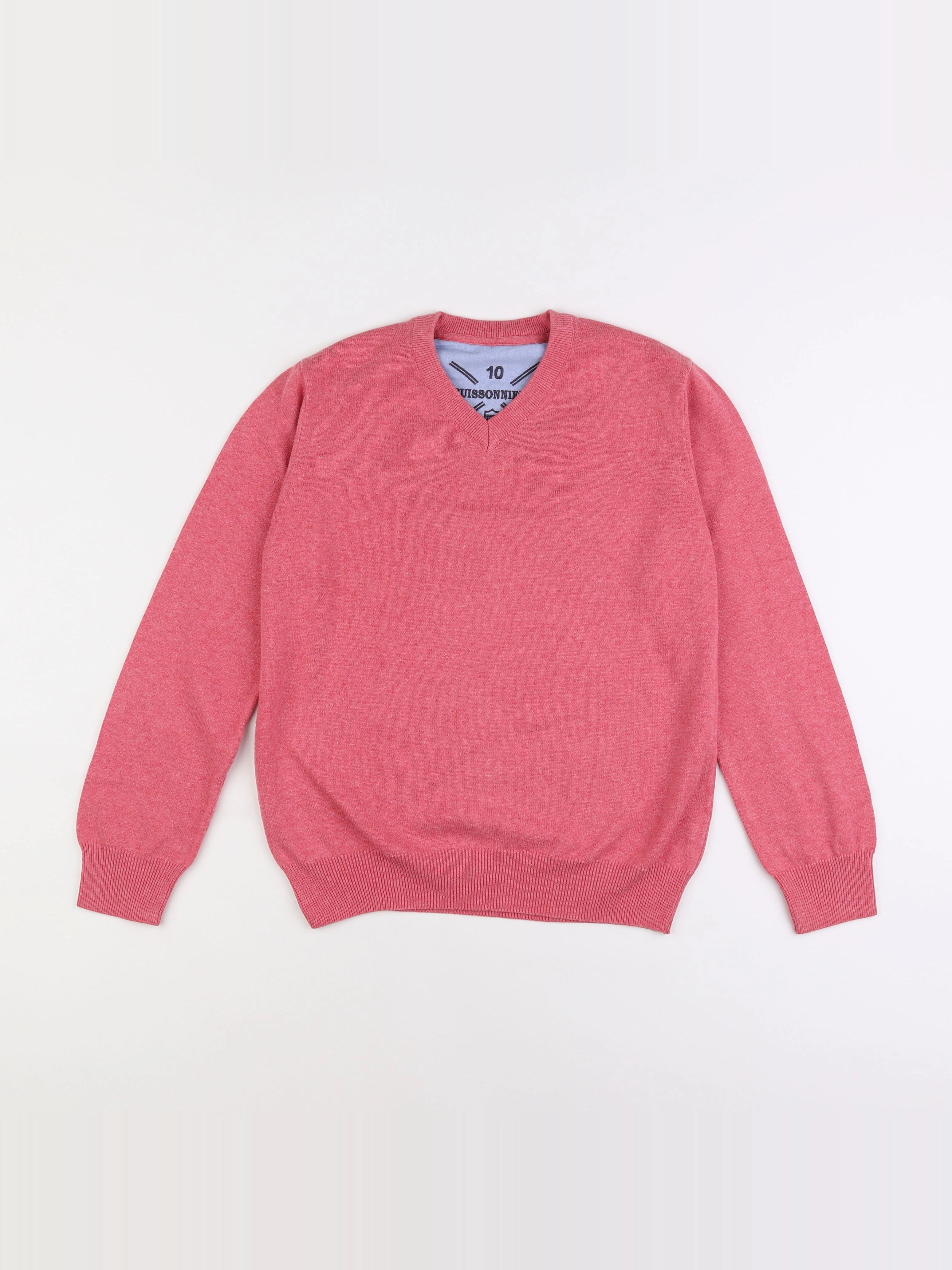 Buissonnière - pull rose - 10 ans