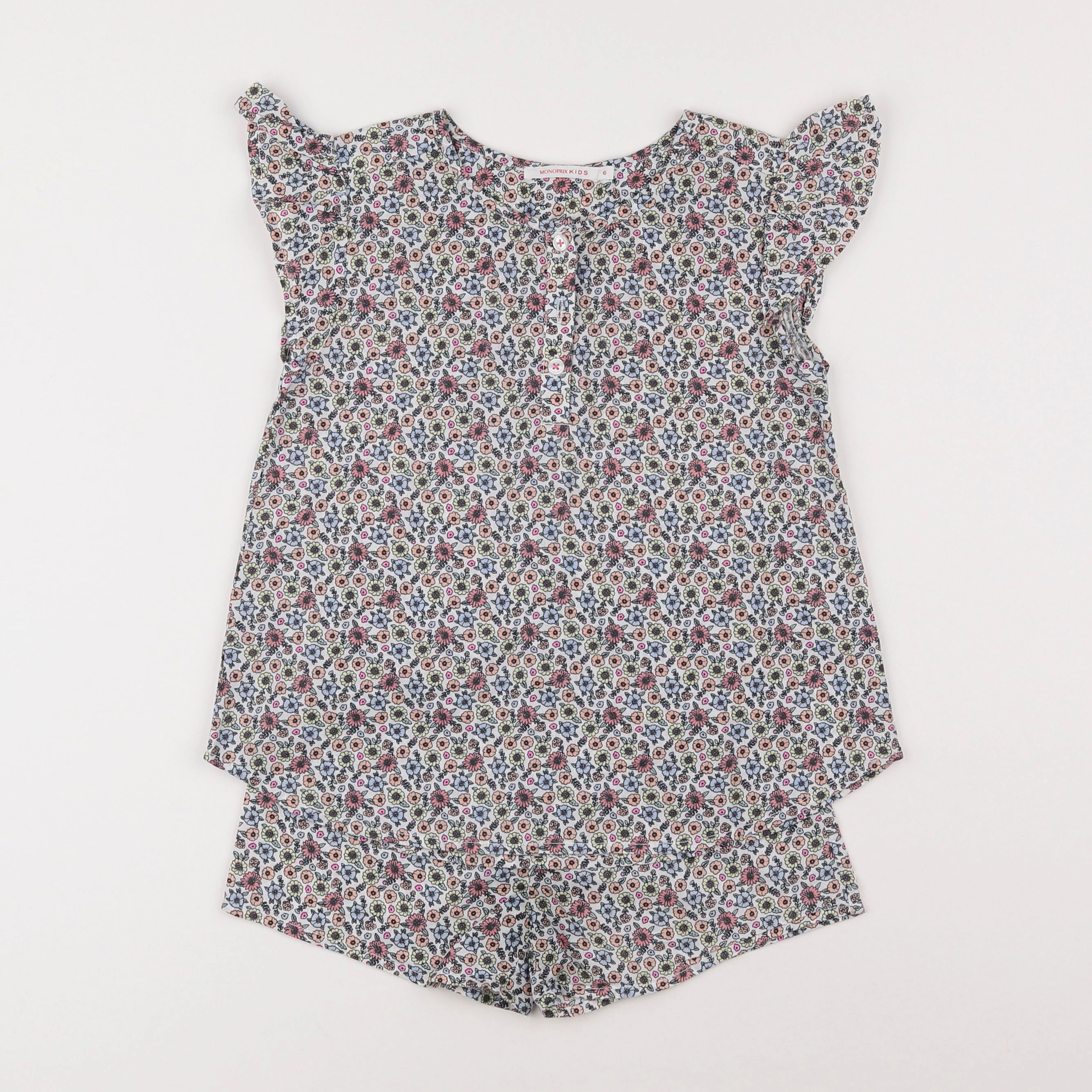 Monoprix - pyjama coton multicolore - 6 ans