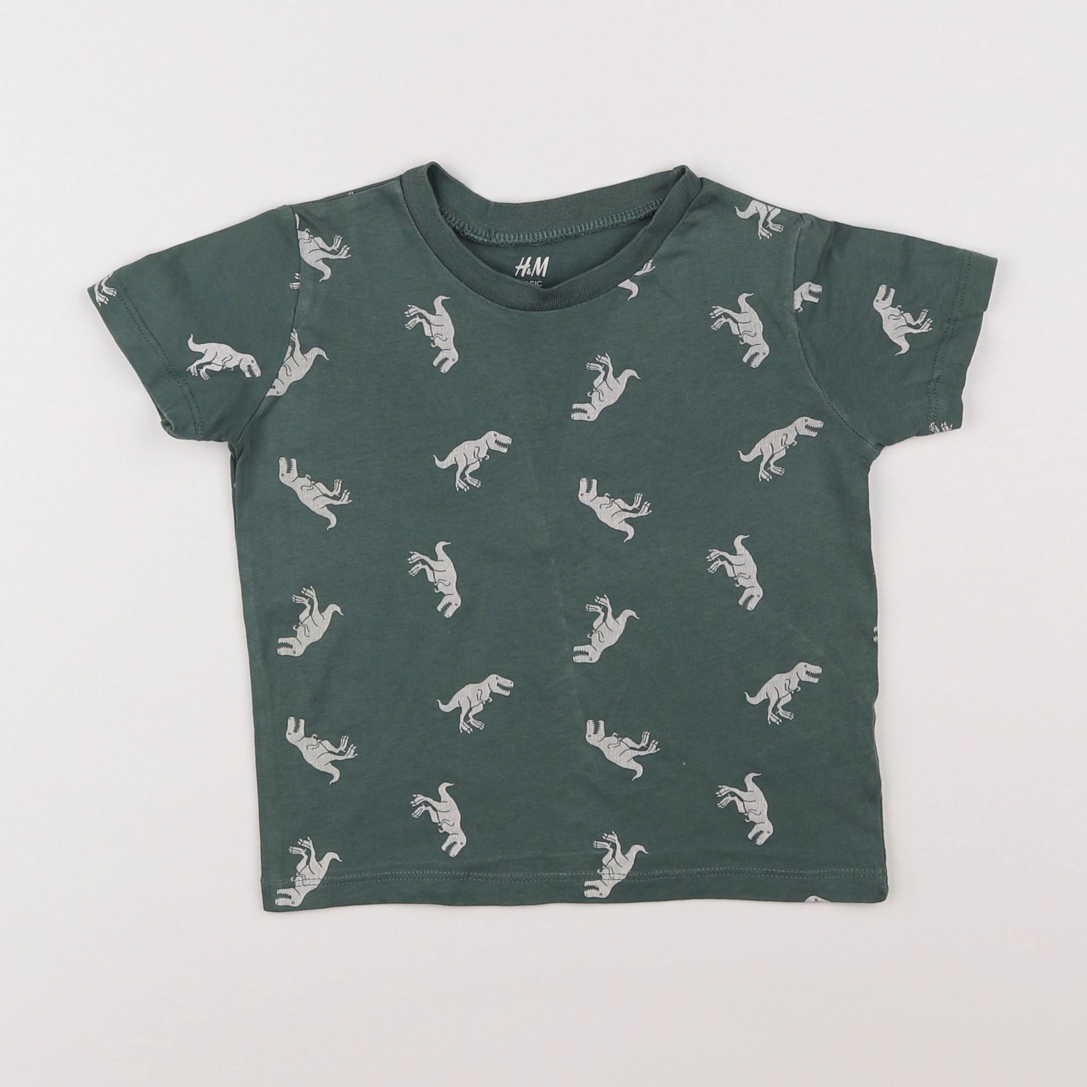 H&M - tee-shirt vert - 2 ans